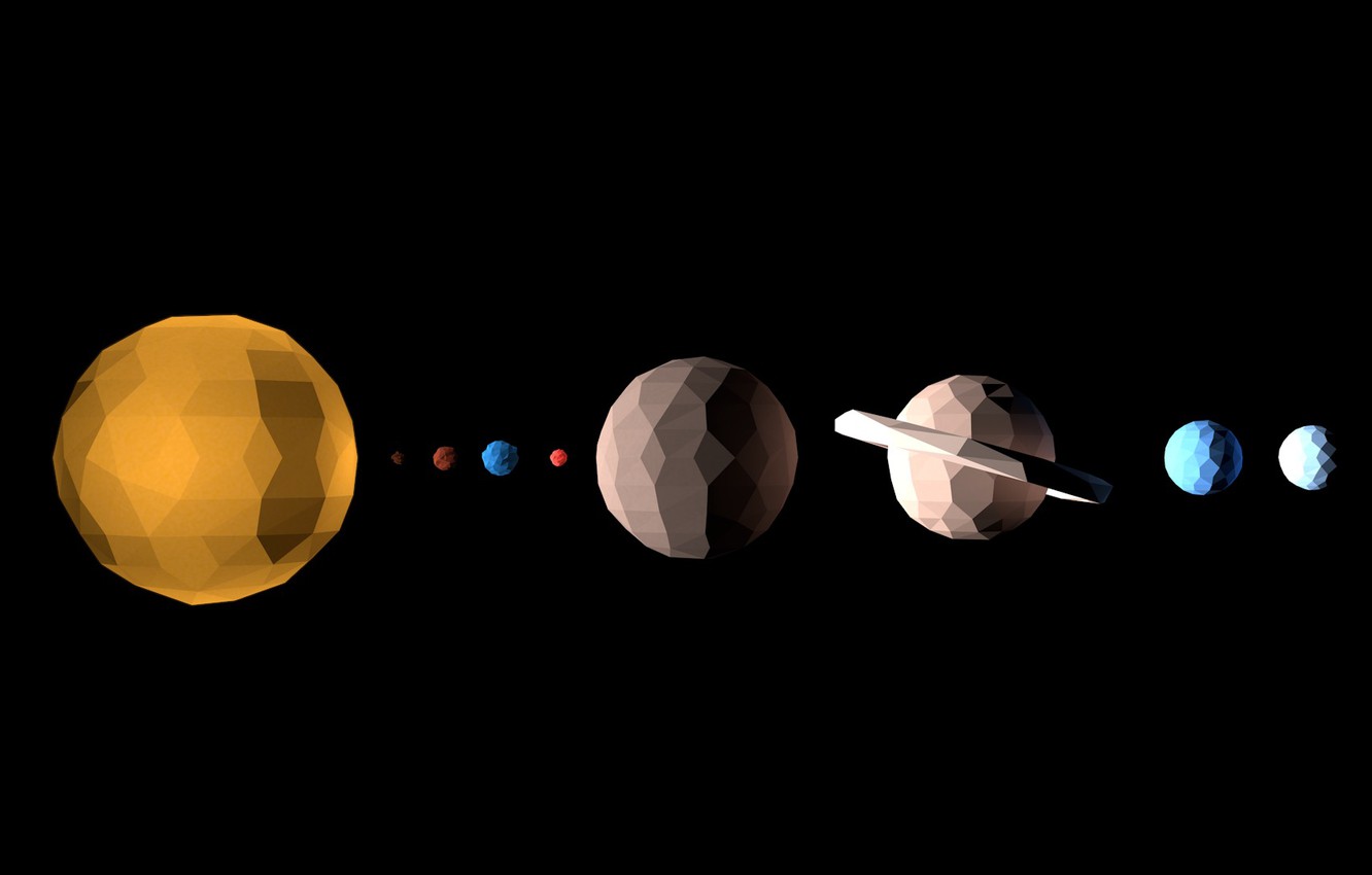 Minimal Solar System Wallpapers