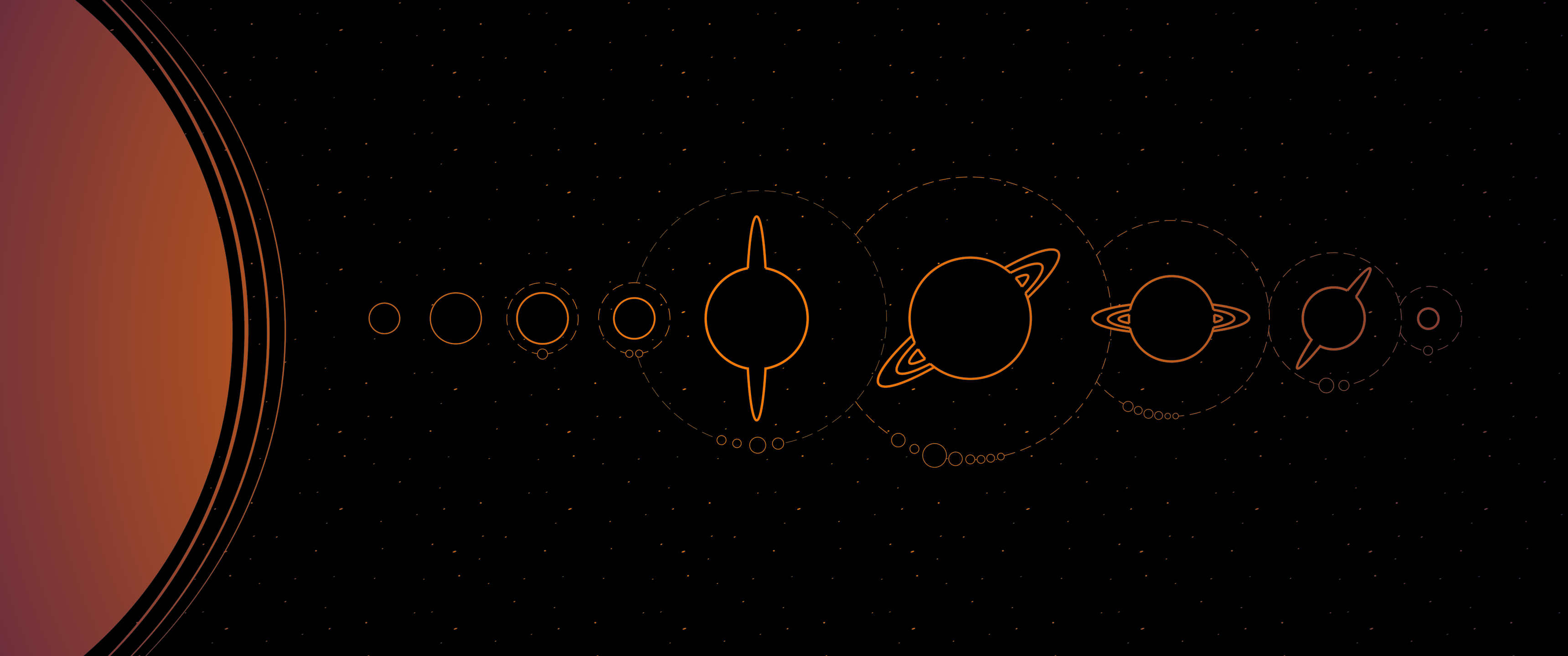 Minimal Solar System Wallpapers