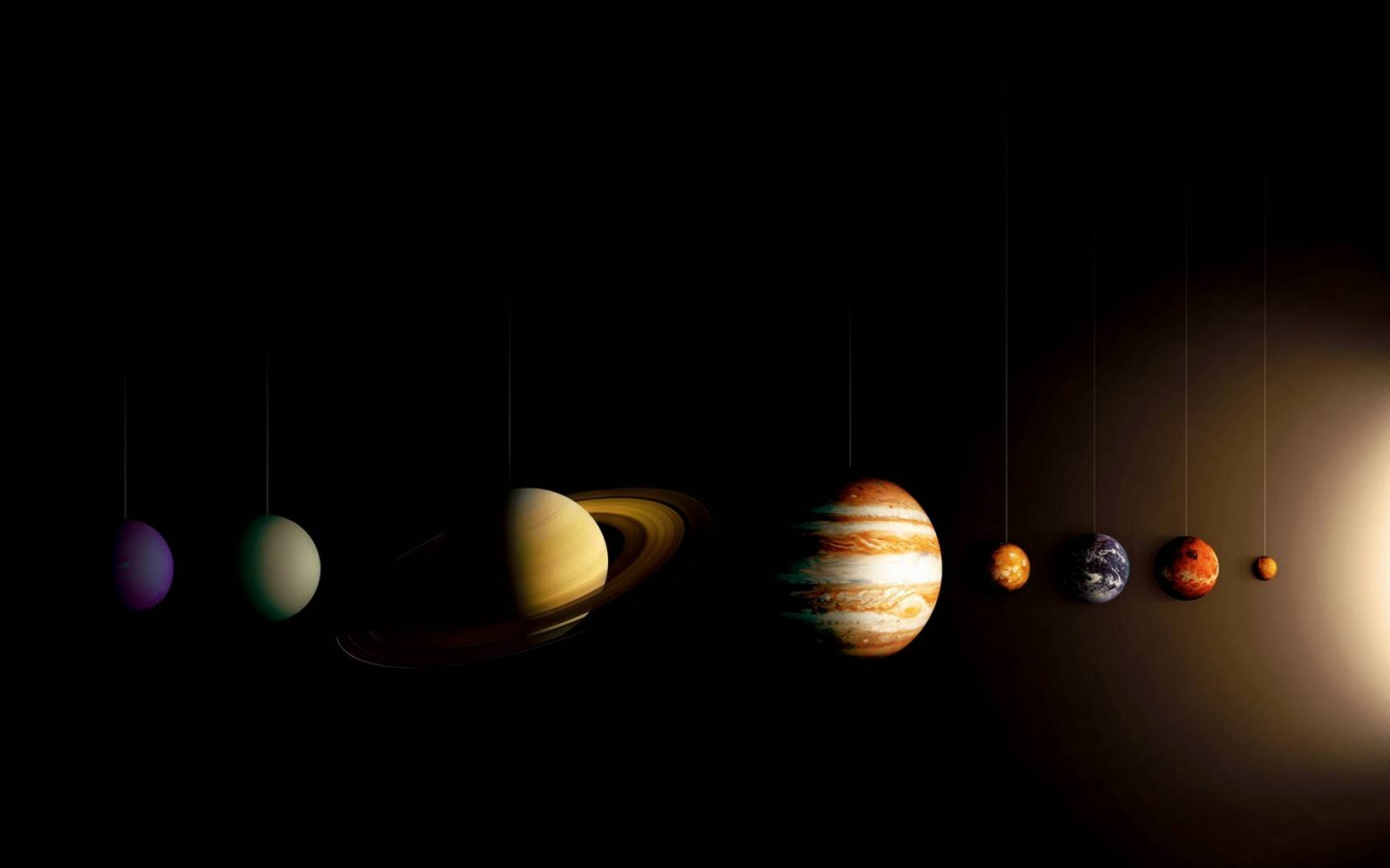 Minimal Solar System Wallpapers
