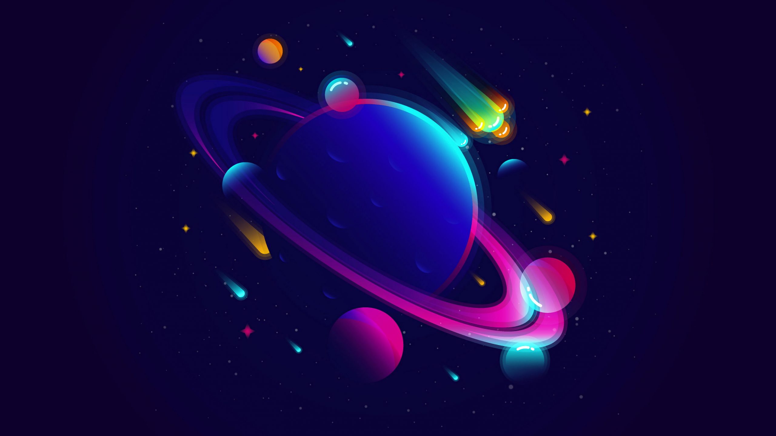 Minimal Solar System Wallpapers