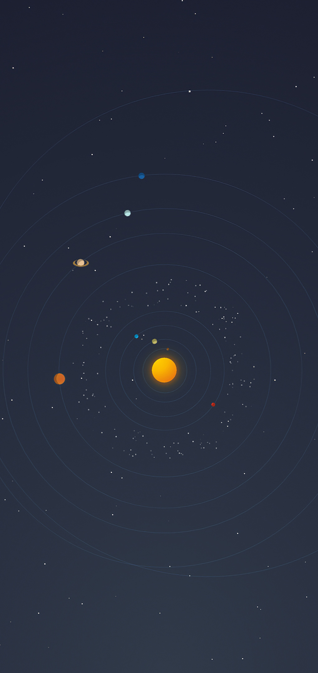 Minimal Solar System Wallpapers