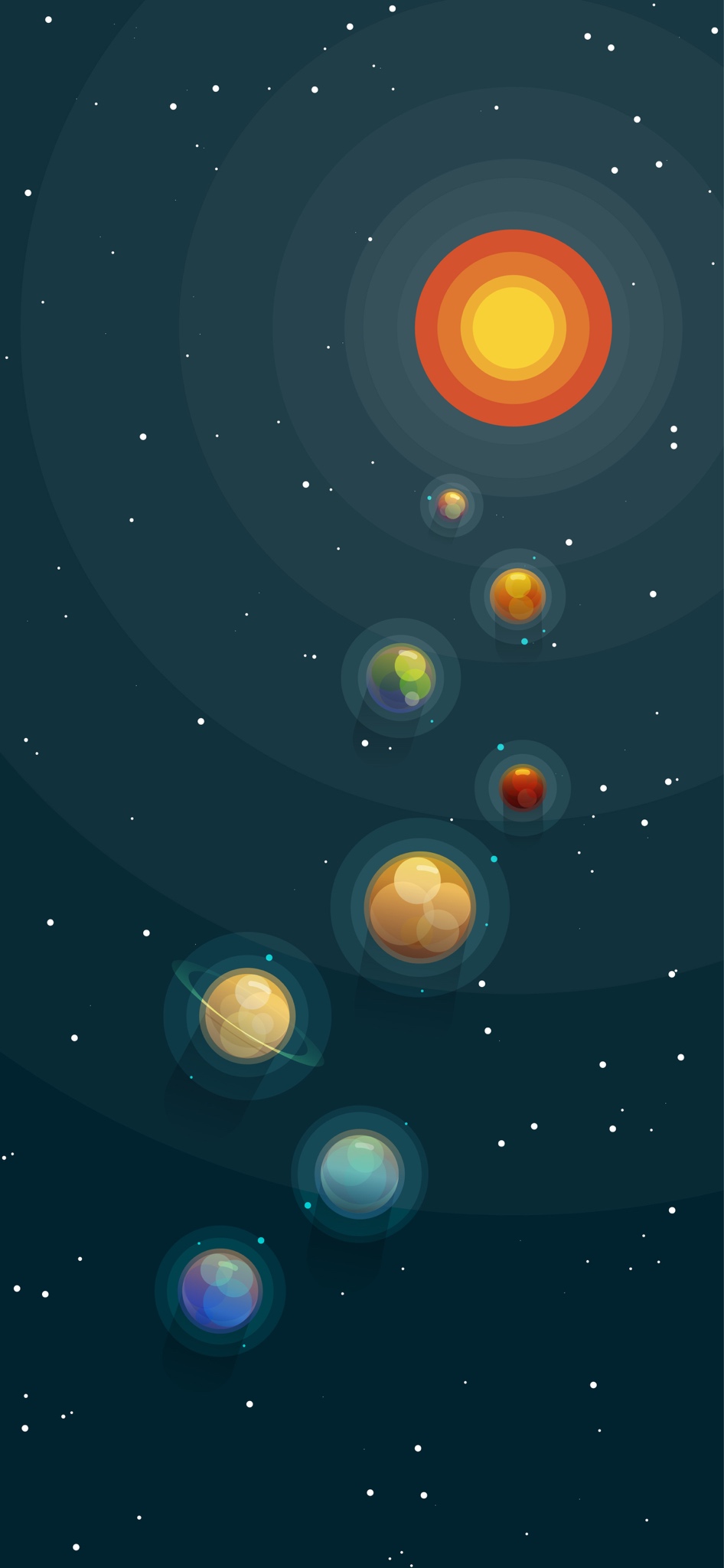 Minimal Solar System Wallpapers