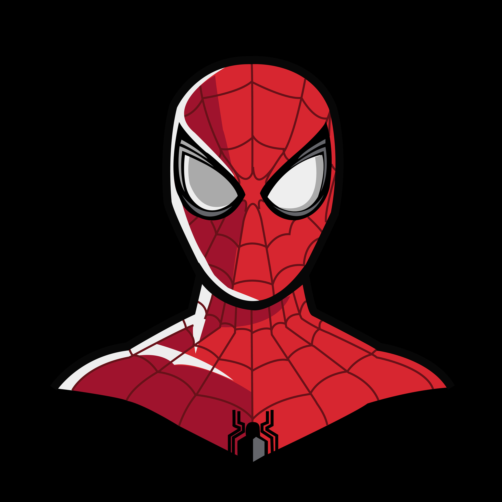 Minimal Spiderman Mask Wallpapers