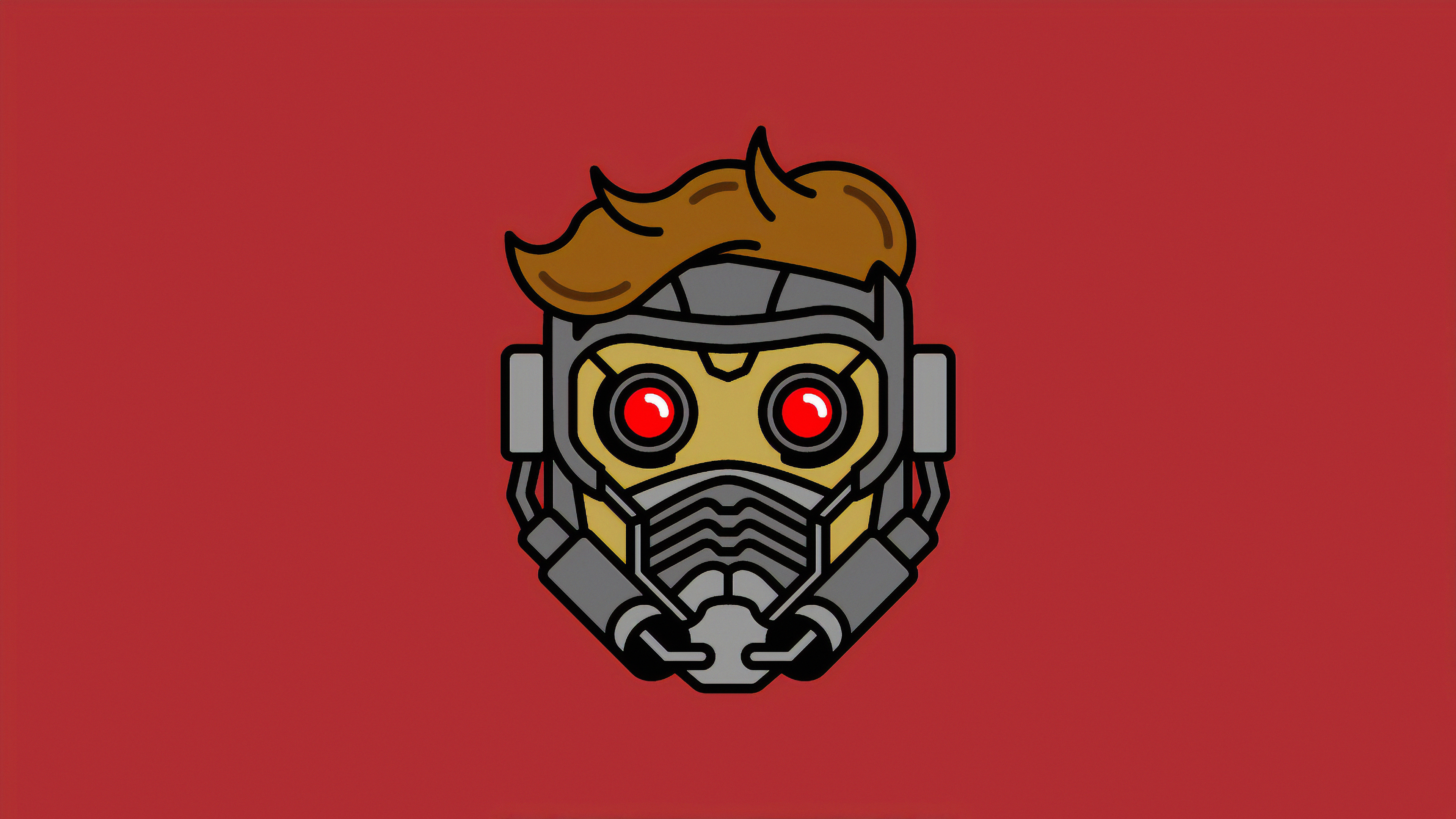 Minimal Star Lord Mask Wallpapers