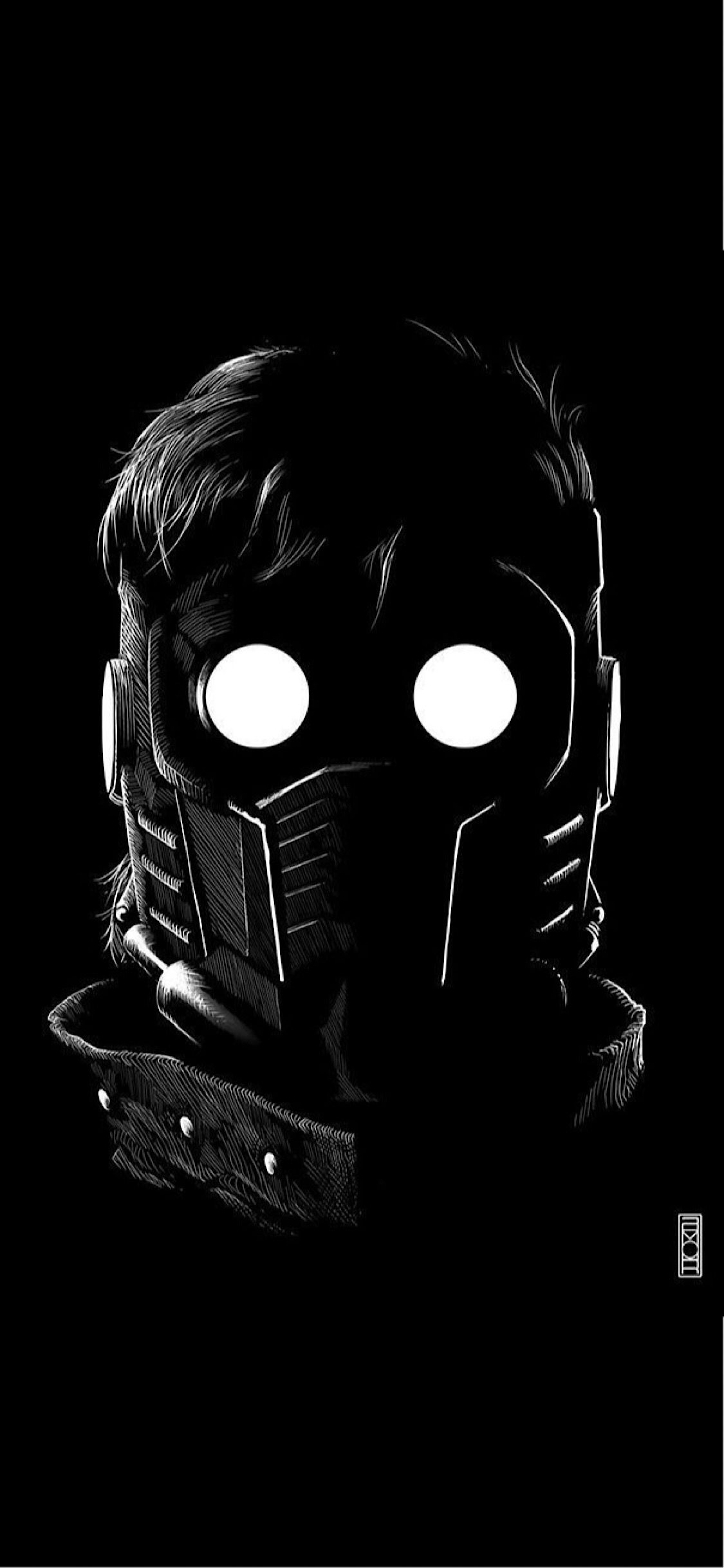 Minimal Star Lord Mask Wallpapers