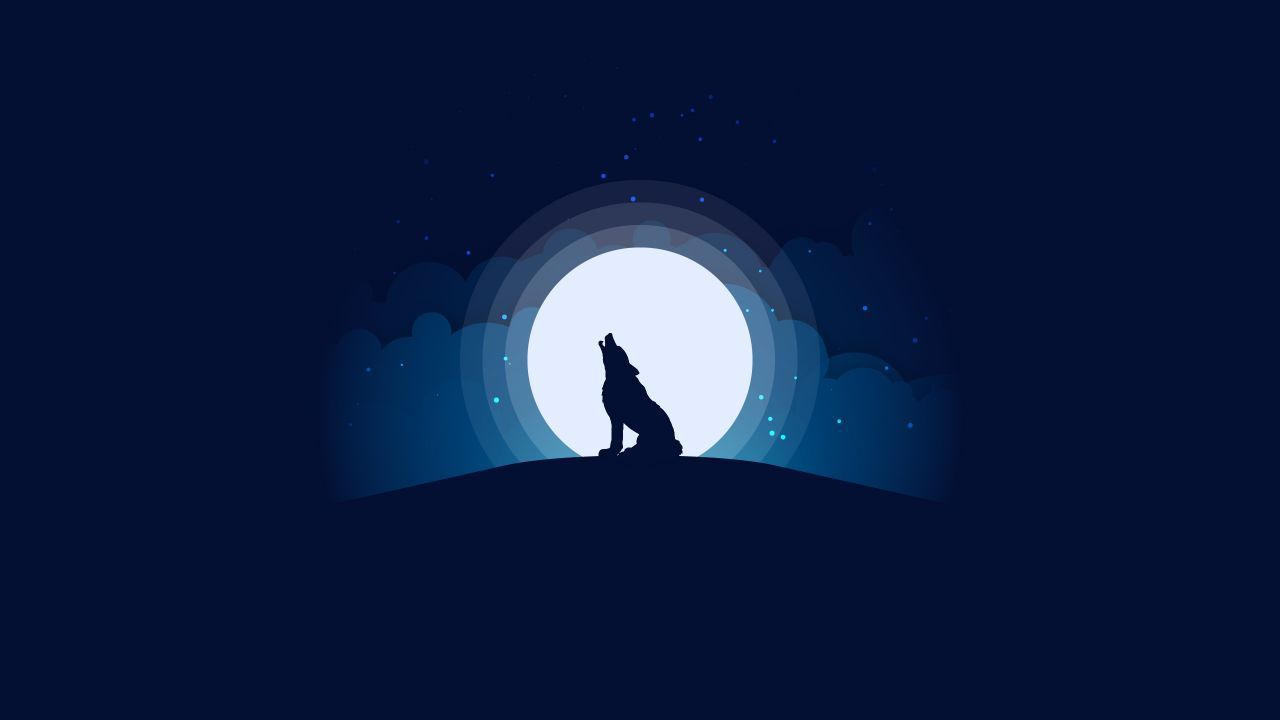 Minimal Wolf Wallpapers