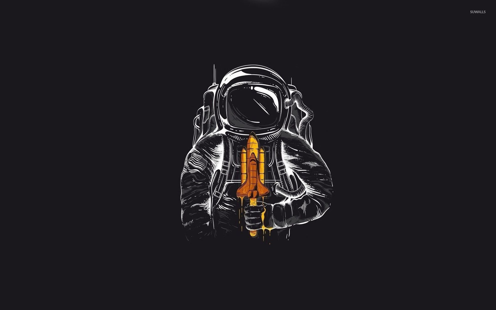 Minimalist Astronaut Wallpapers