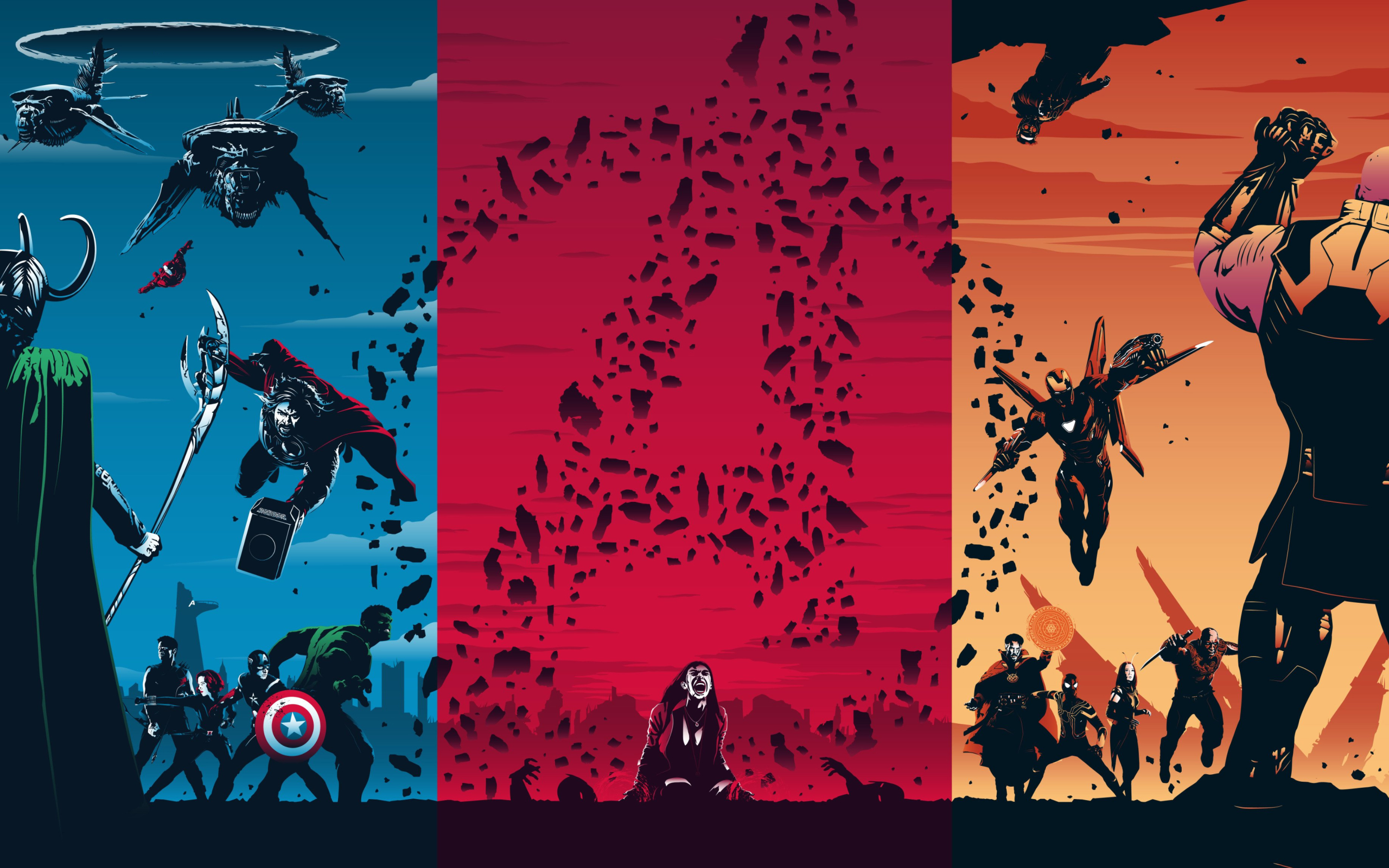 Minimalist Avengers Wallpapers