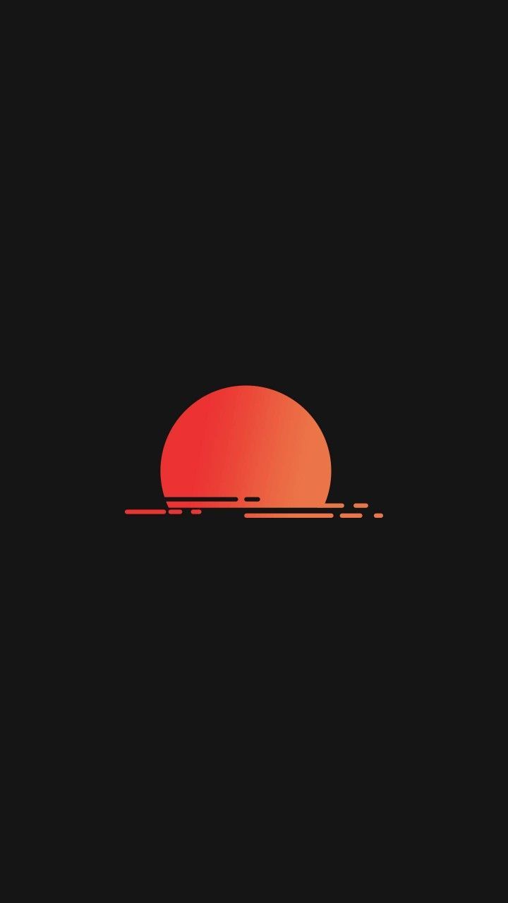 Minimalist Black And Orange Wallpapers