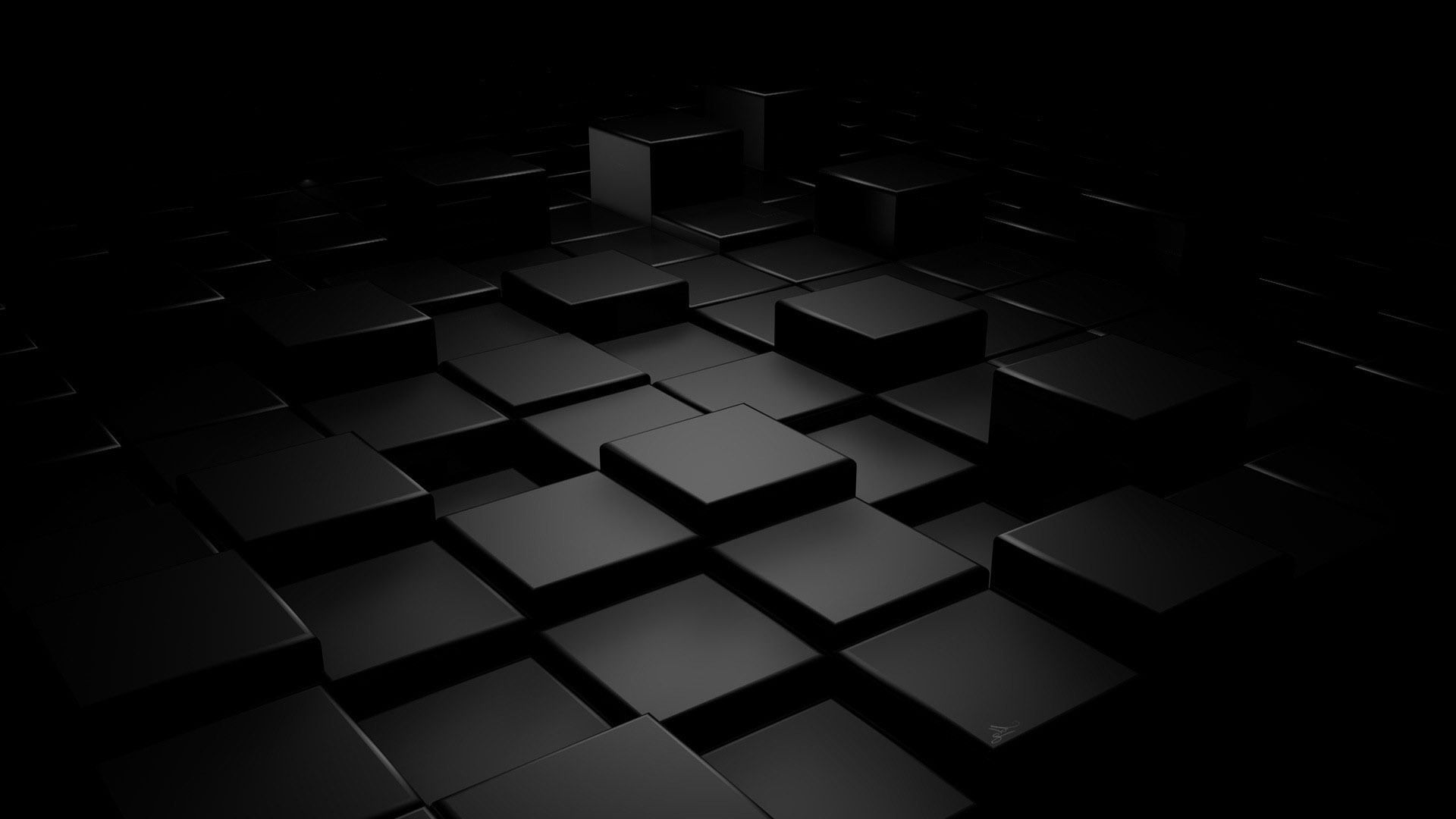 Minimalist Black Squares Wallpapers