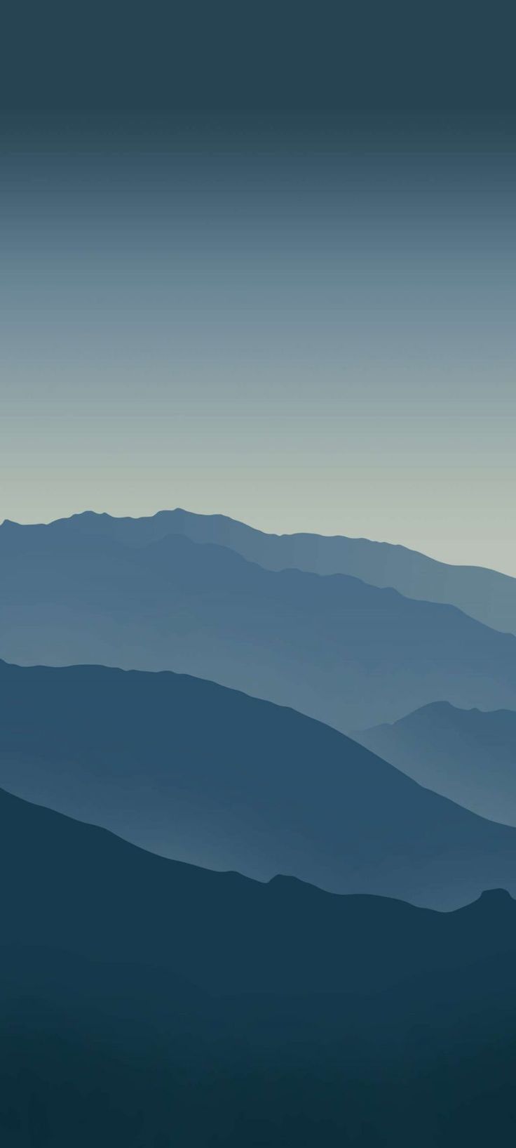 Minimalist Blue Mountains Wallpapers