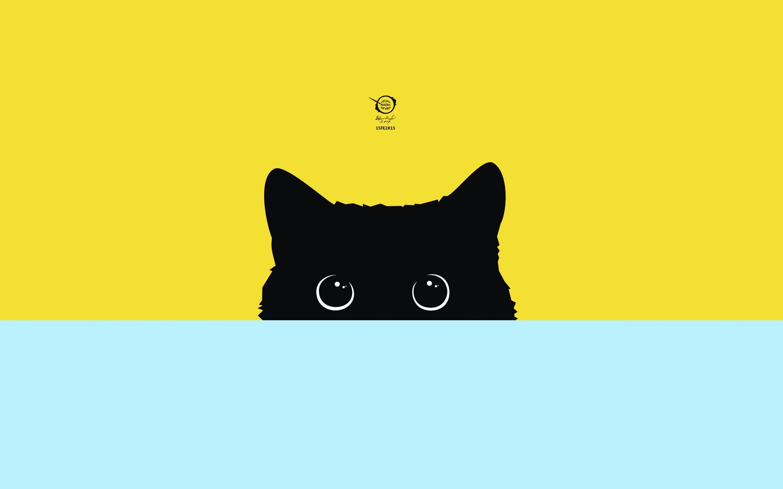 Minimalist Cat Desktop Wallpapers