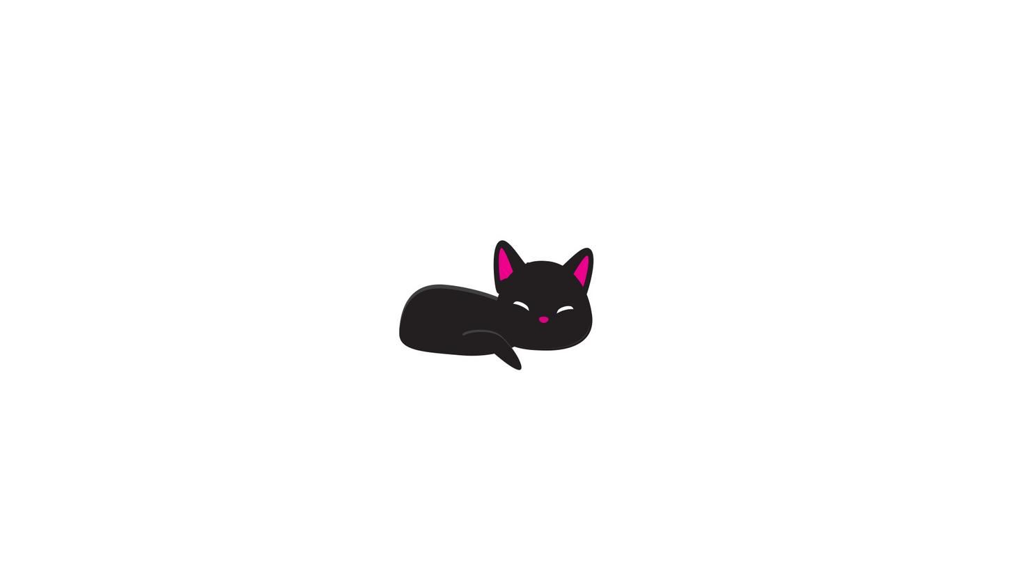 Minimalist Cat Desktop Wallpapers