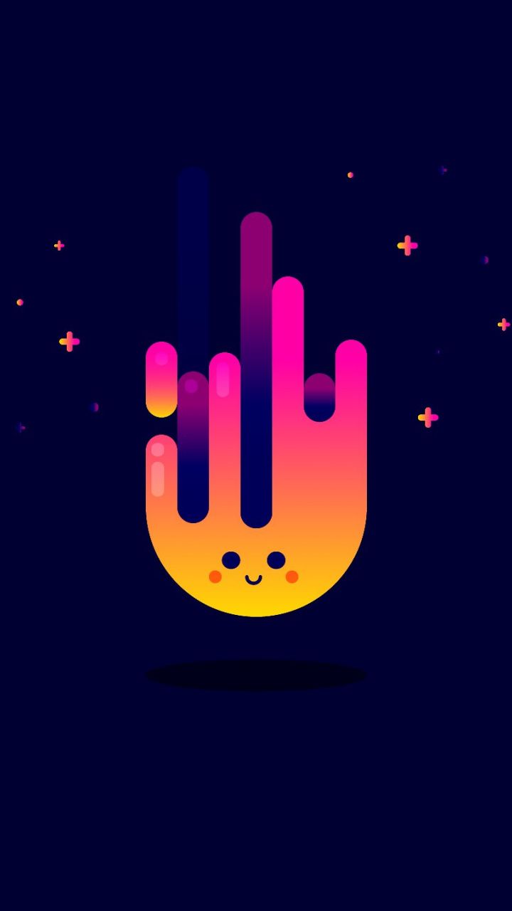 Minimalist Comet Colorful Wallpapers