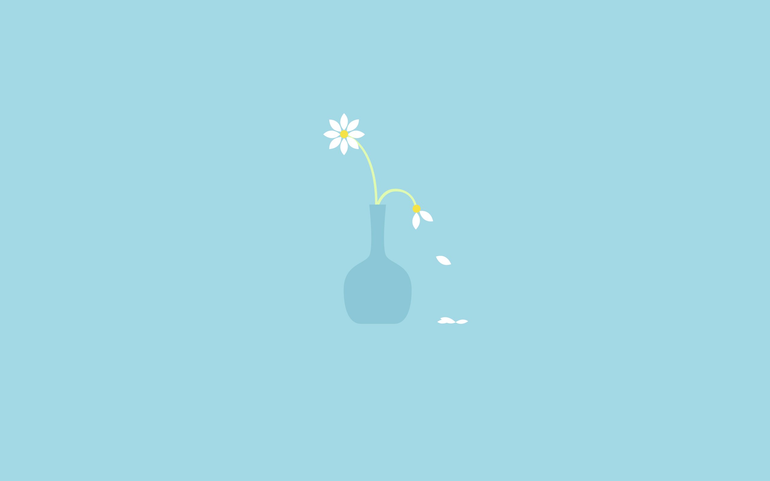 Minimalist Flower Computer Wallpapers