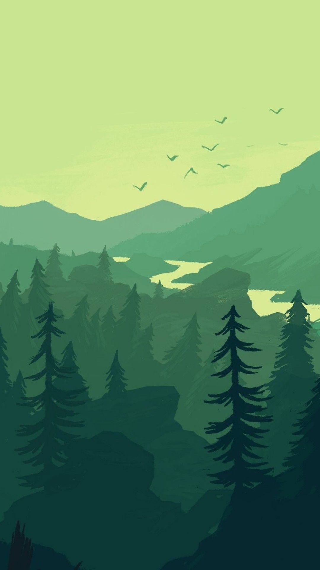 Minimalist Forest Wallpapers