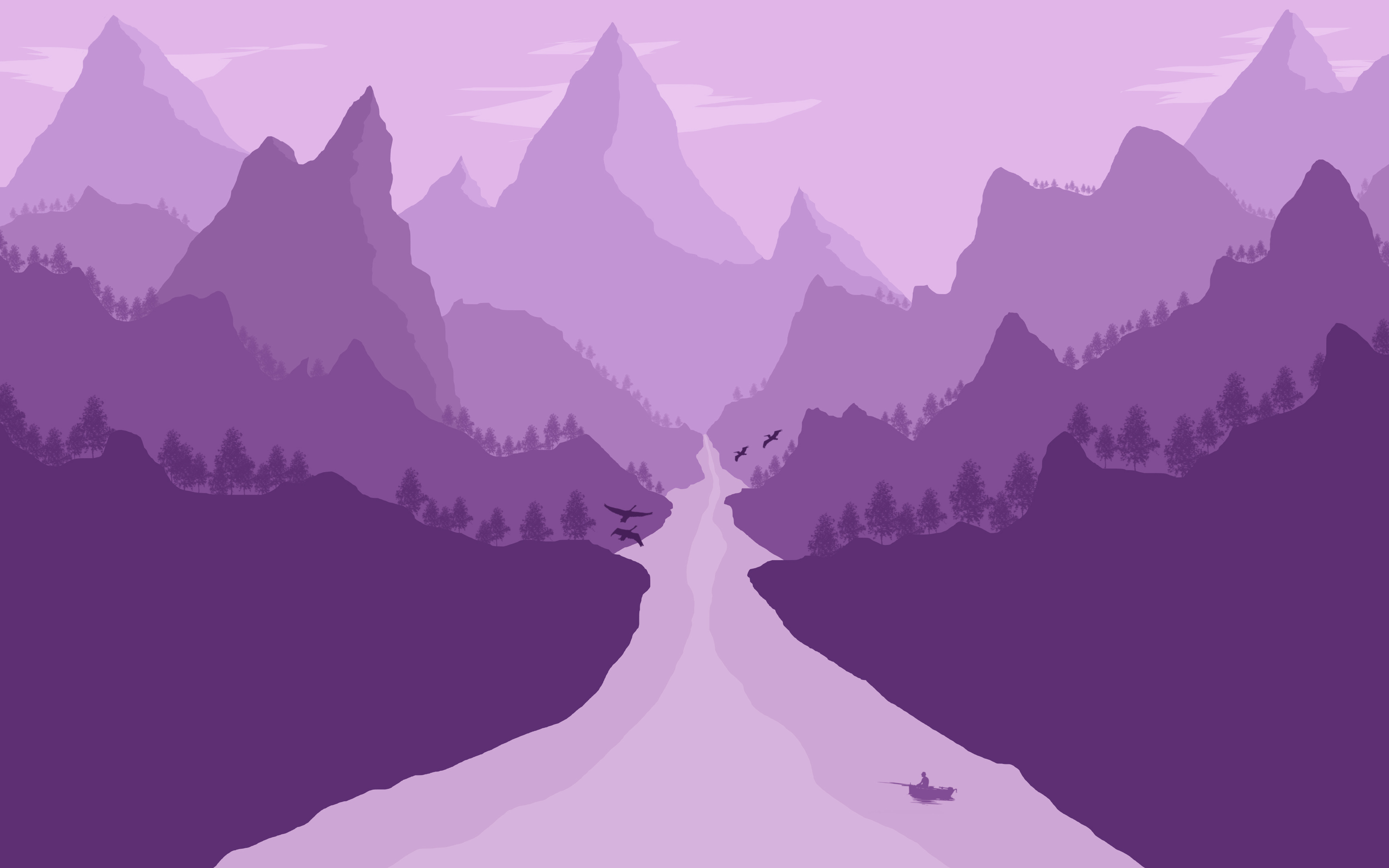 Minimalist Purple Wallpapers