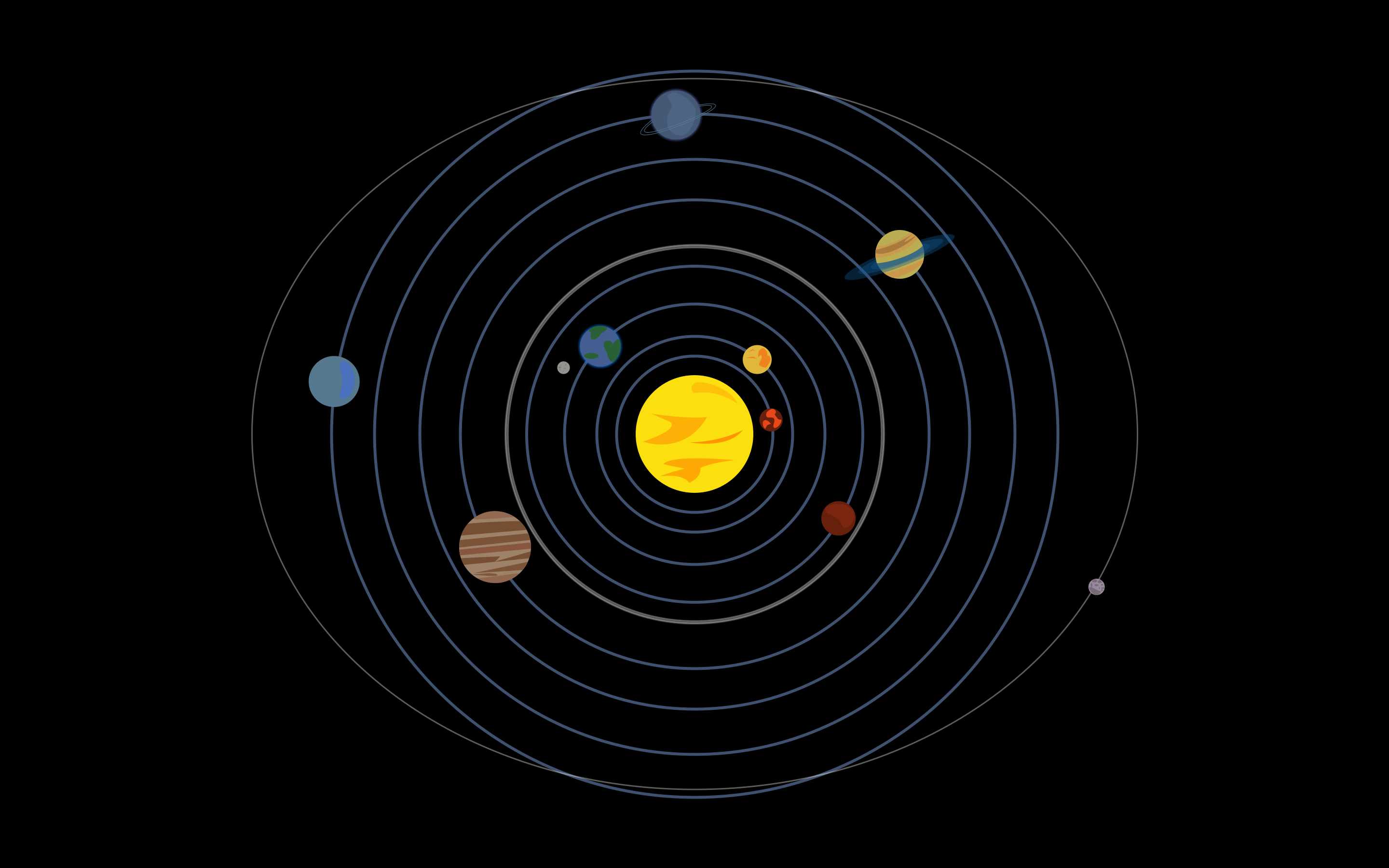 Minimalist Solar System Wallpapers