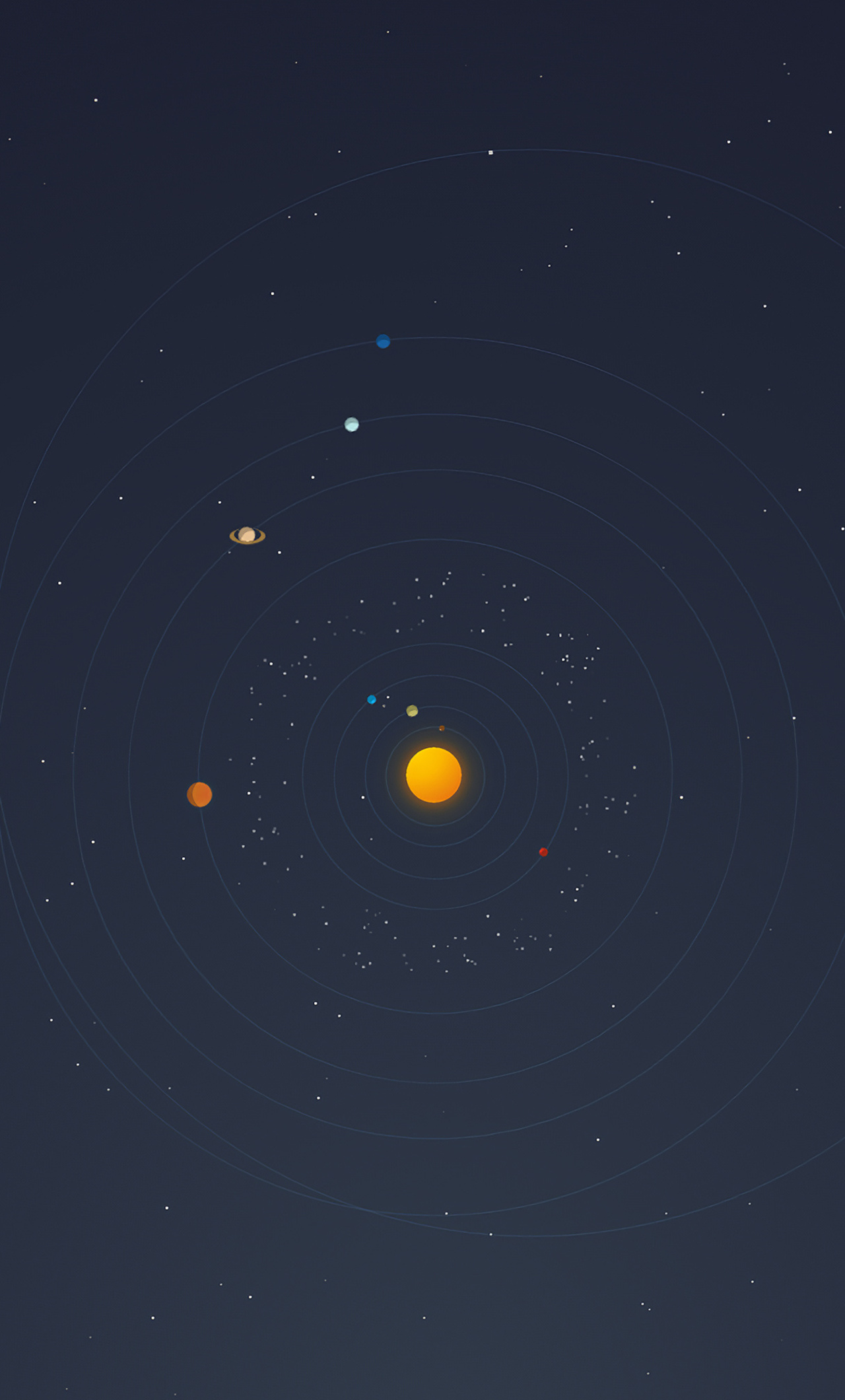 Minimalist Solar System Wallpapers