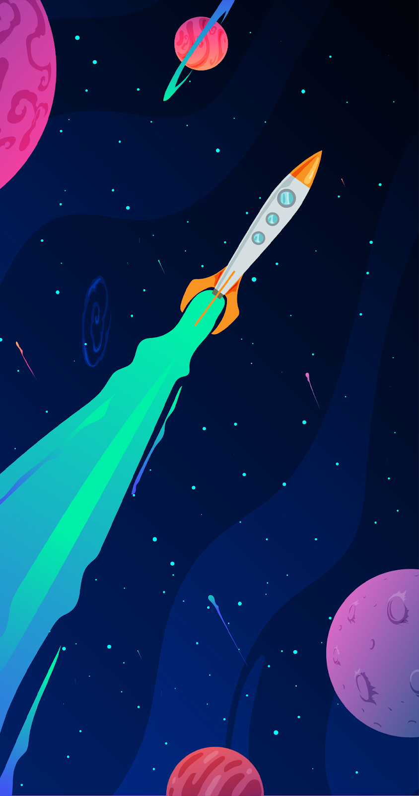 Minimalist Space Phone Wallpapers