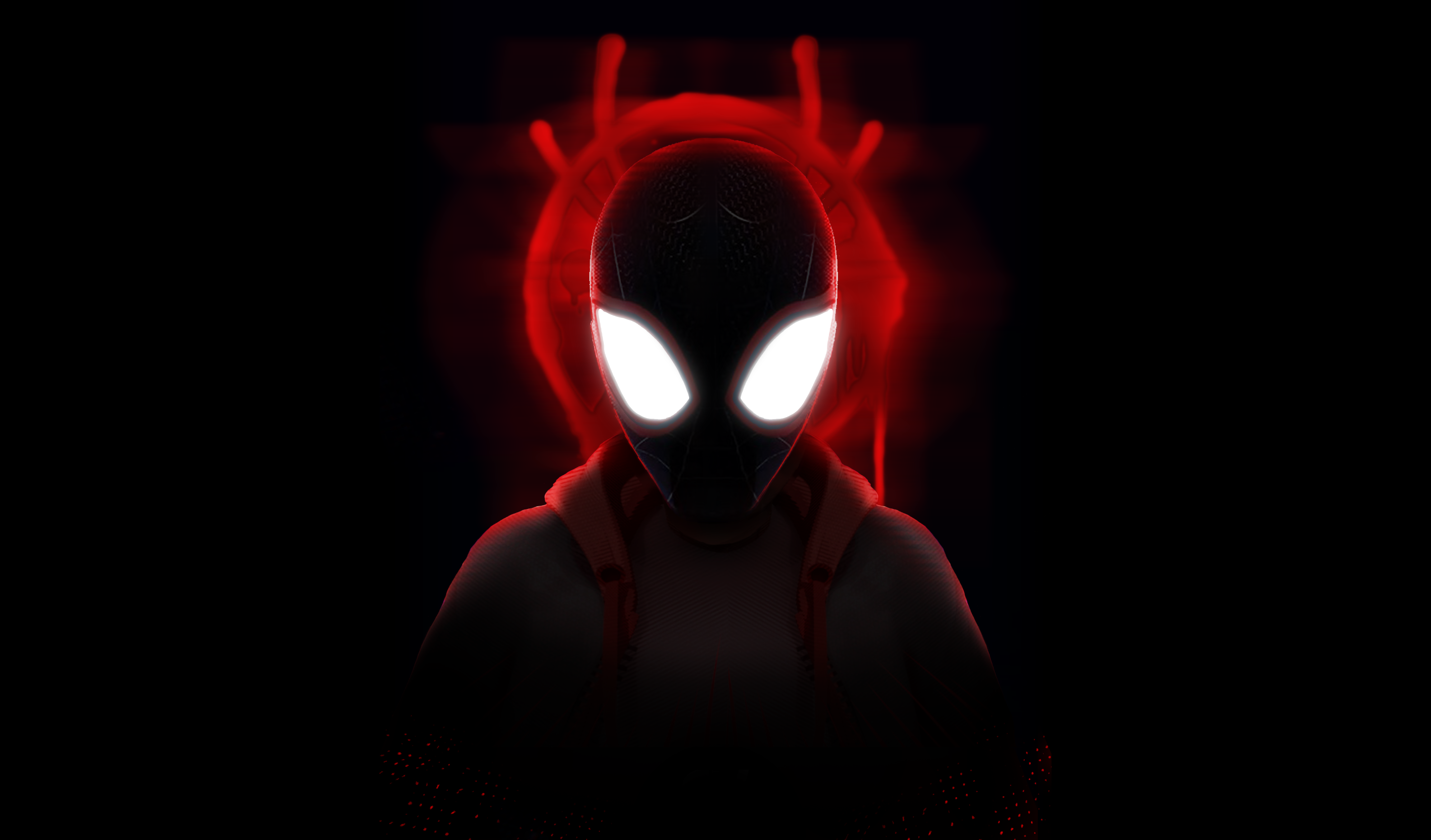 Minimalist Spiderman Into The Spider-Verse 4K Wallpapers