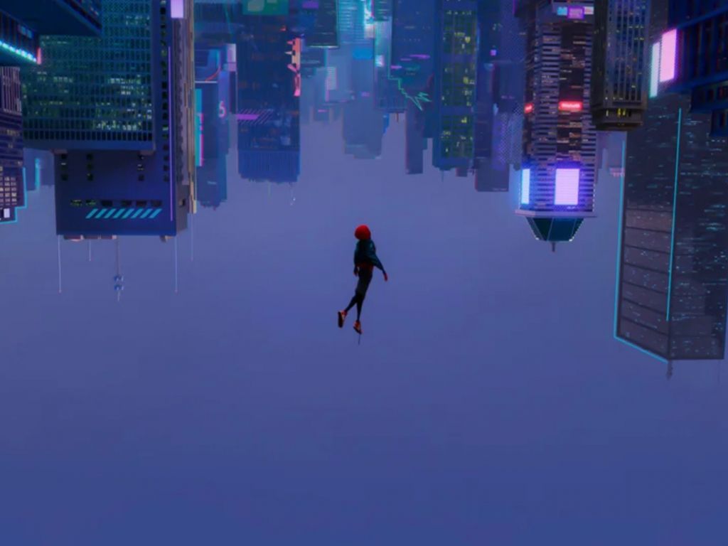 Minimalist Spiderman Into The Spider-Verse 4K Wallpapers