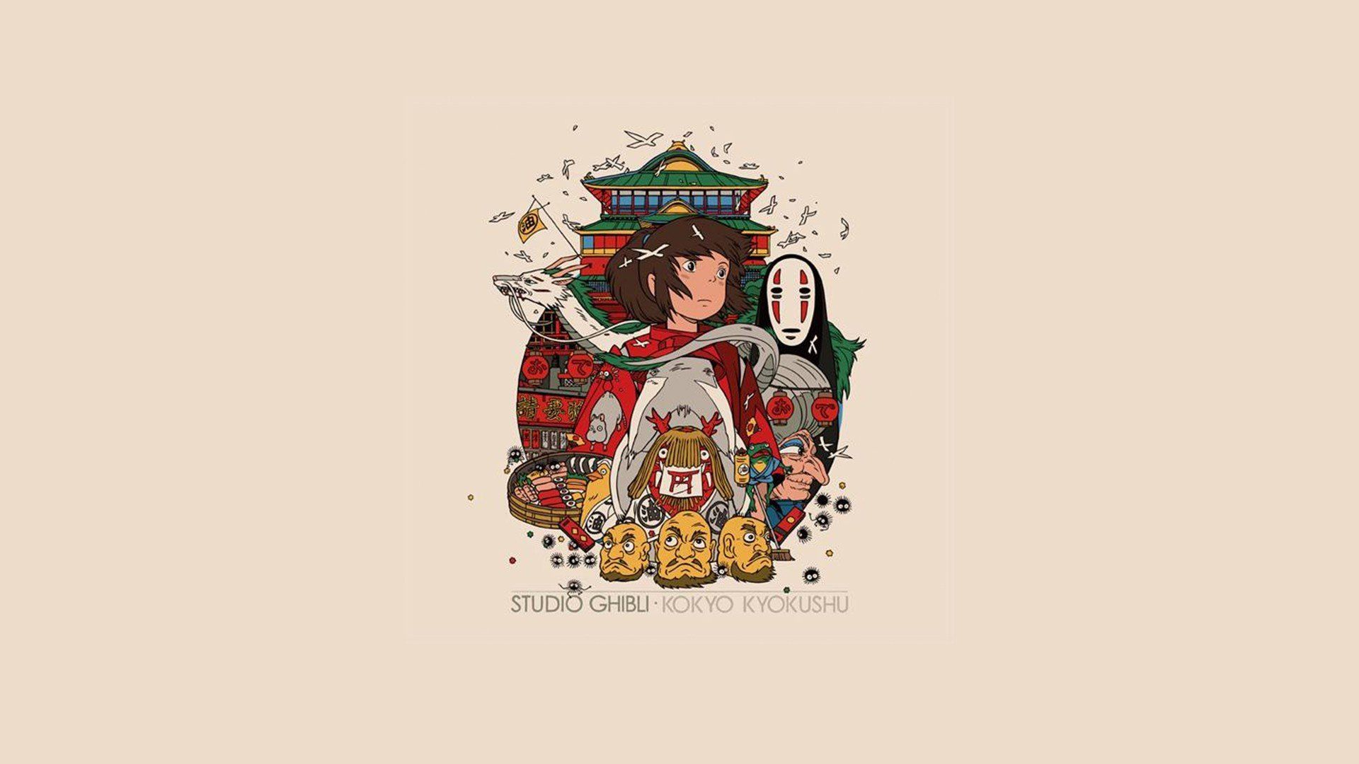 Minimalist Studio Ghibli Wallpapers