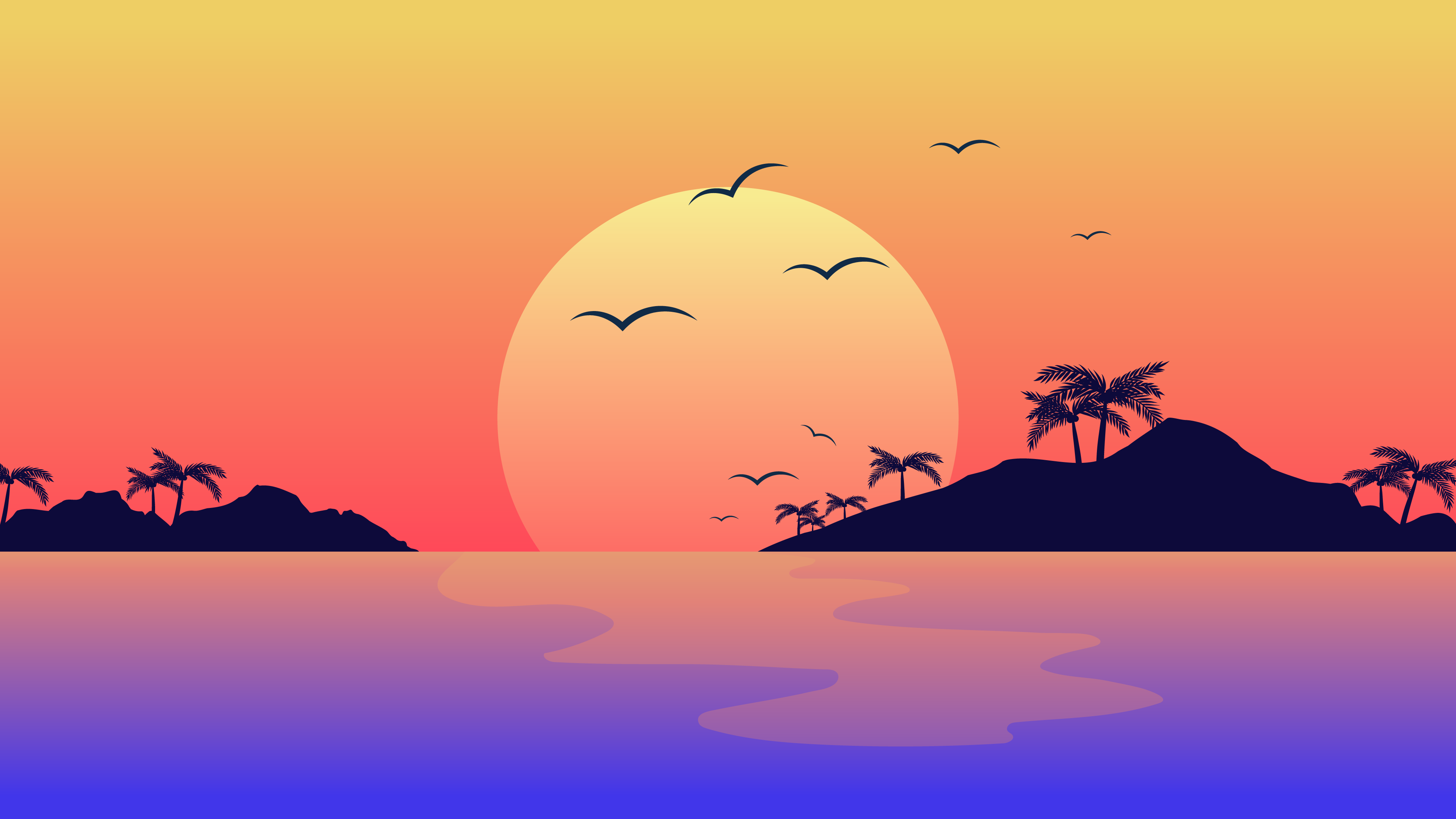 Minimalist Sunset Wallpapers