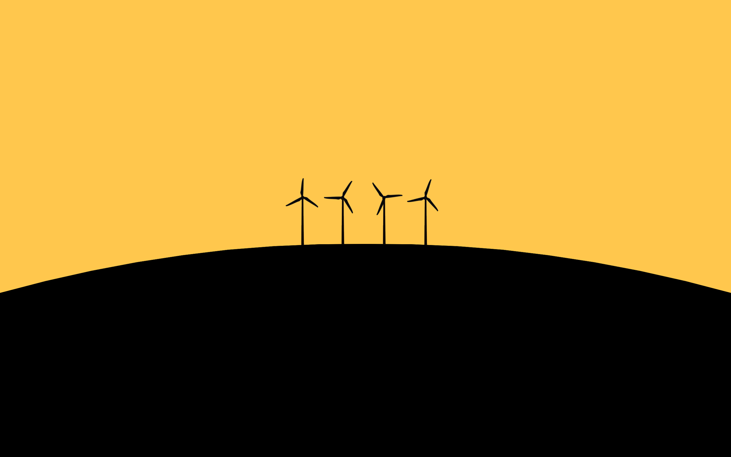 Minimalistic Wind Farm Wallpapers