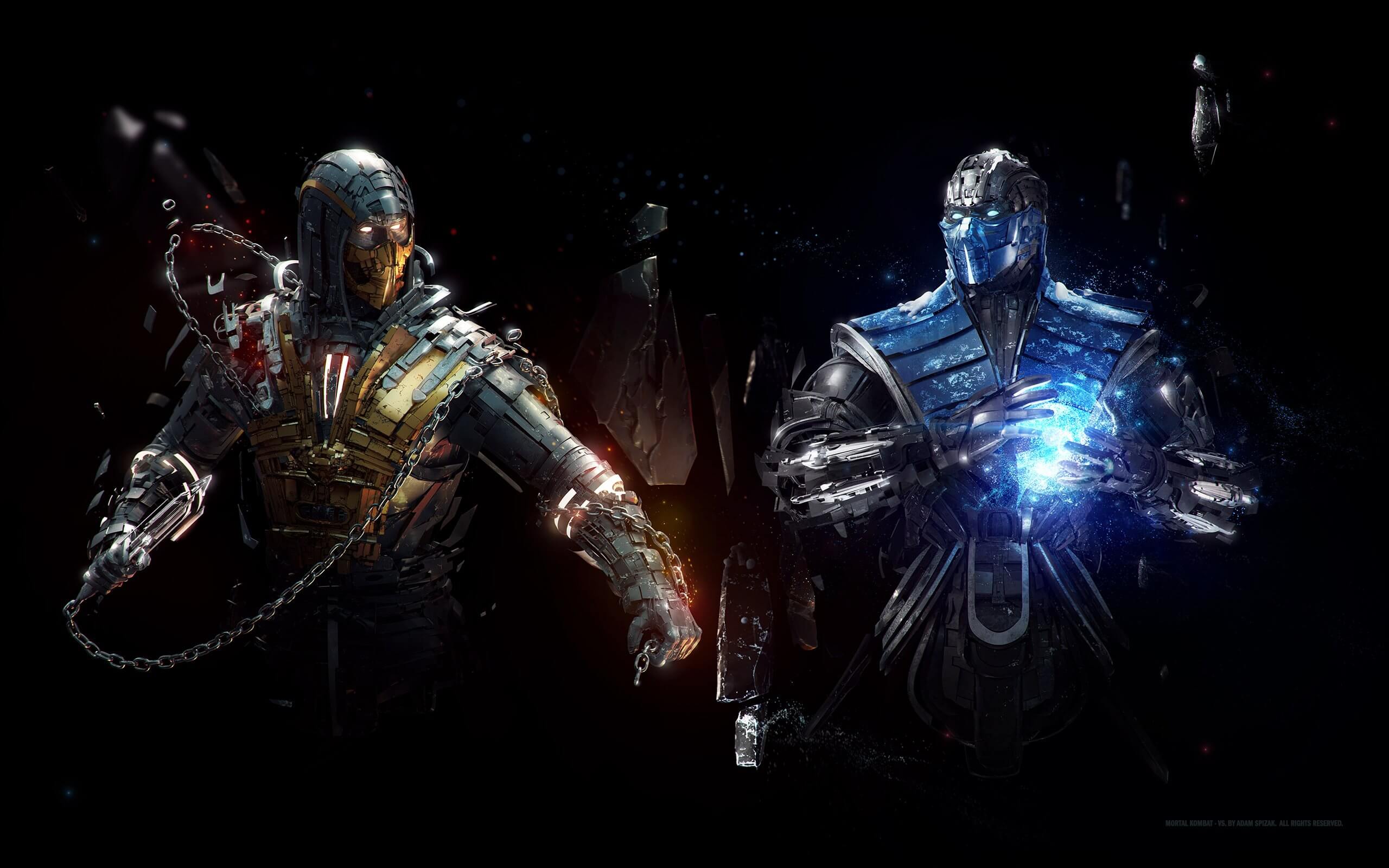 Mortal Kombat Dark Minimal Sub Zero Wallpapers