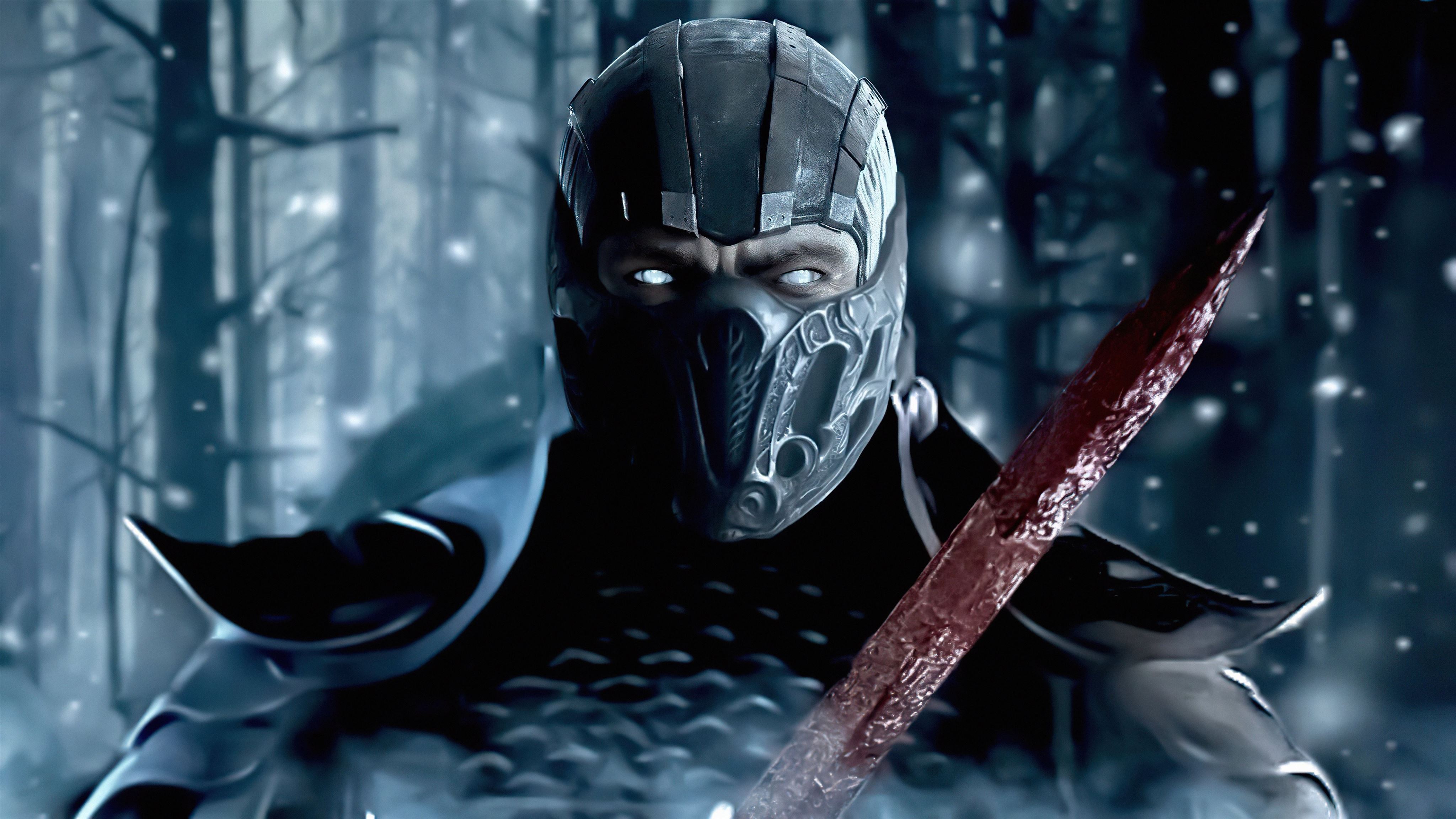 Mortal Kombat Dark Minimal Sub Zero Wallpapers