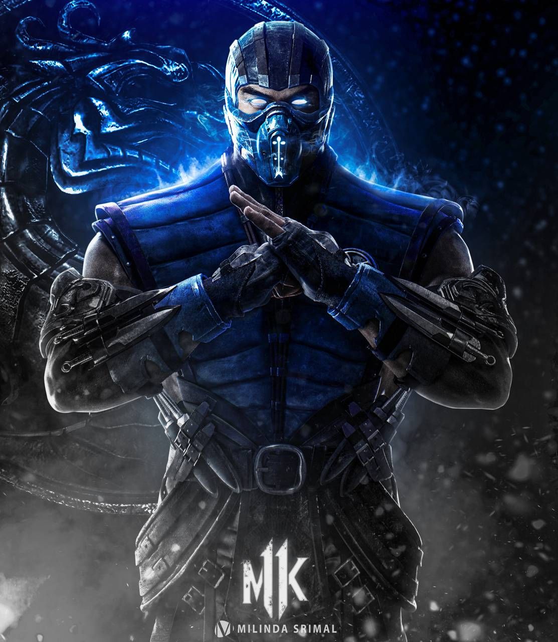 Mortal Kombat Dark Minimal Sub Zero Wallpapers