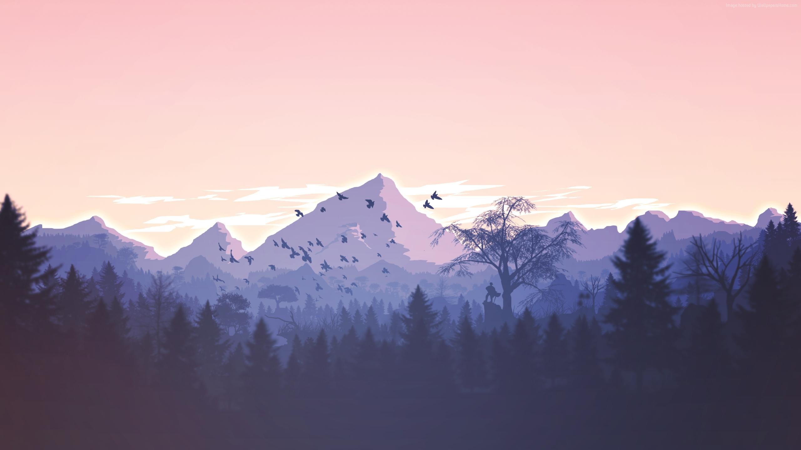 Mountain Peaks Minimal Wallpapers