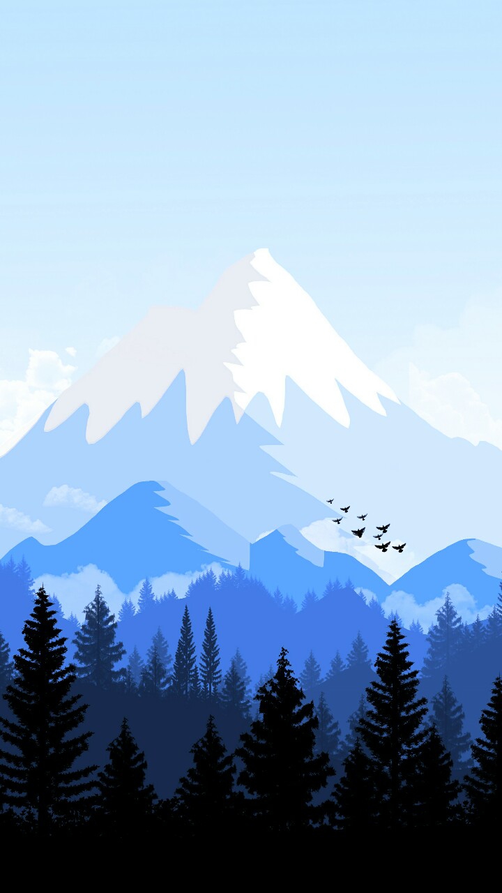 Mountain Peaks Minimal Wallpapers