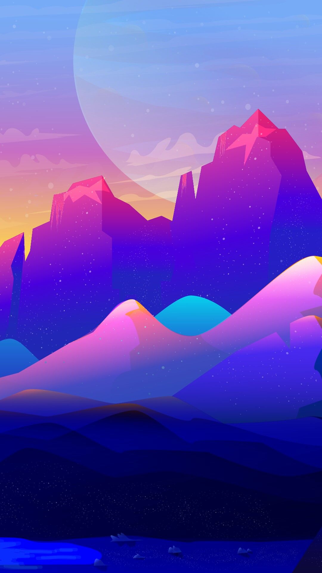 Mountain Peaks Minimal Wallpapers