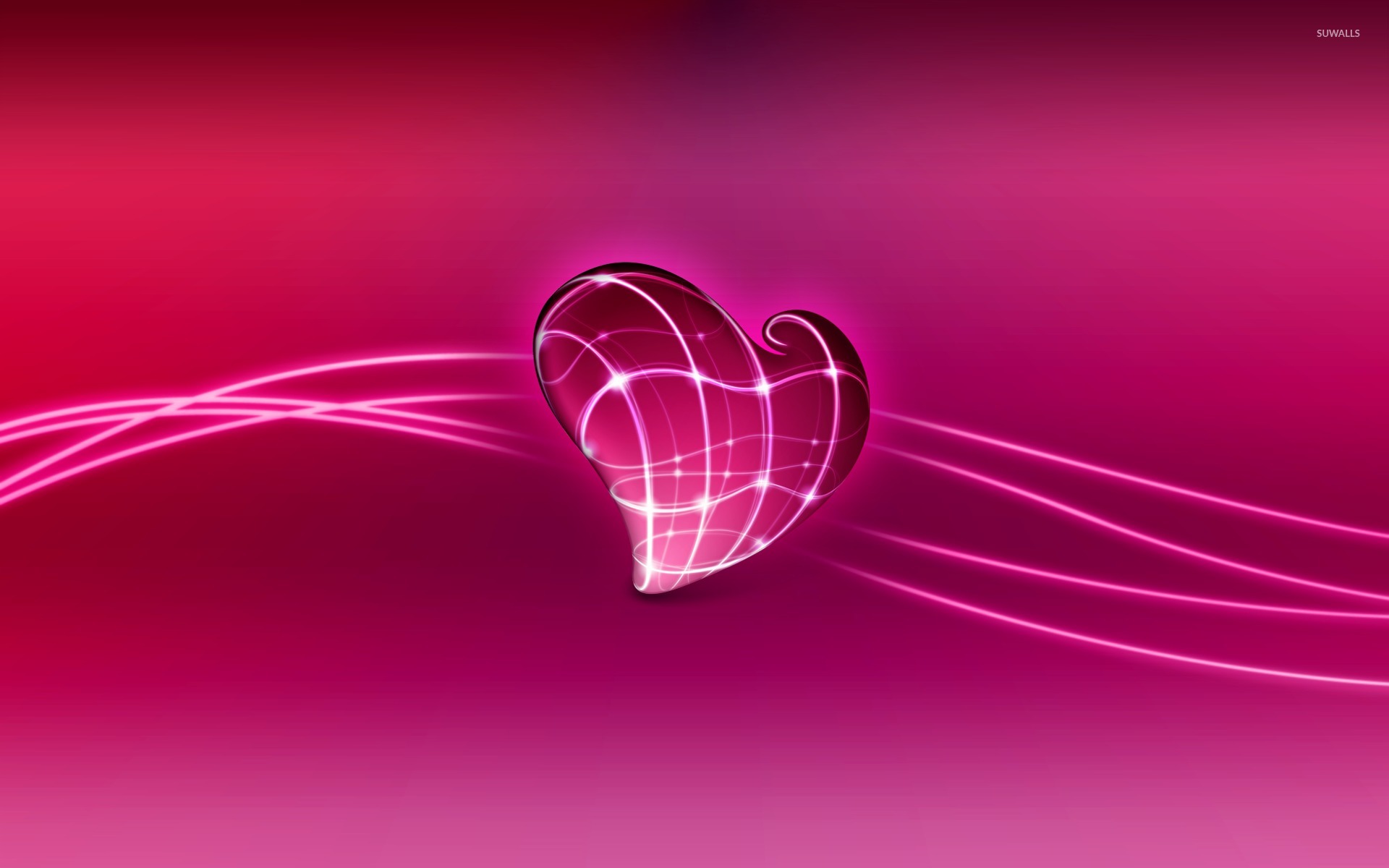 Neon Light Heart Wallpapers