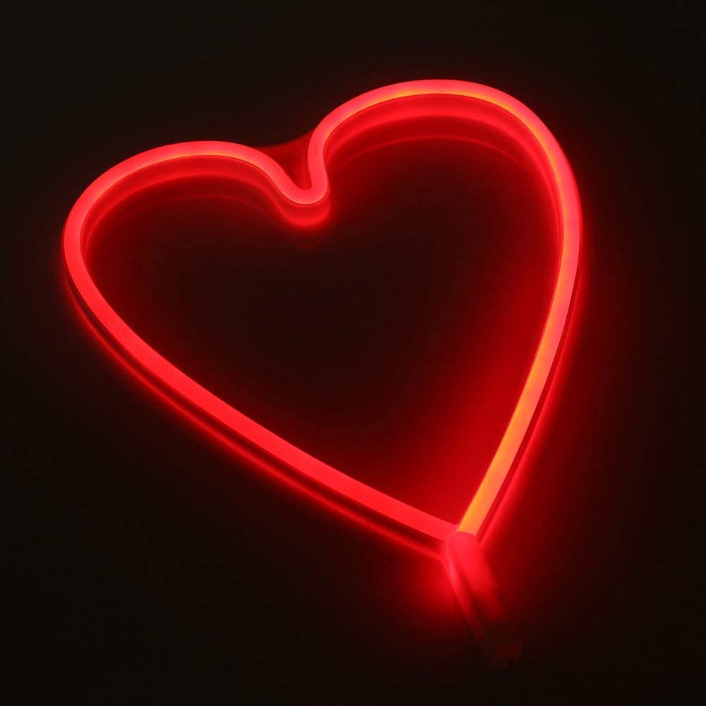 Neon Light Heart Wallpapers