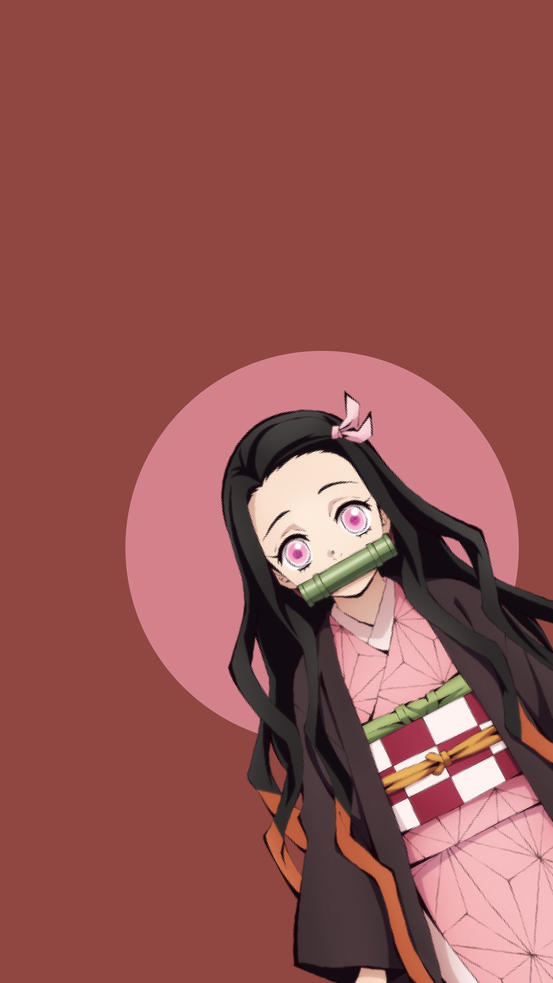 Nezuko Kamado Minimalist Wallpapers