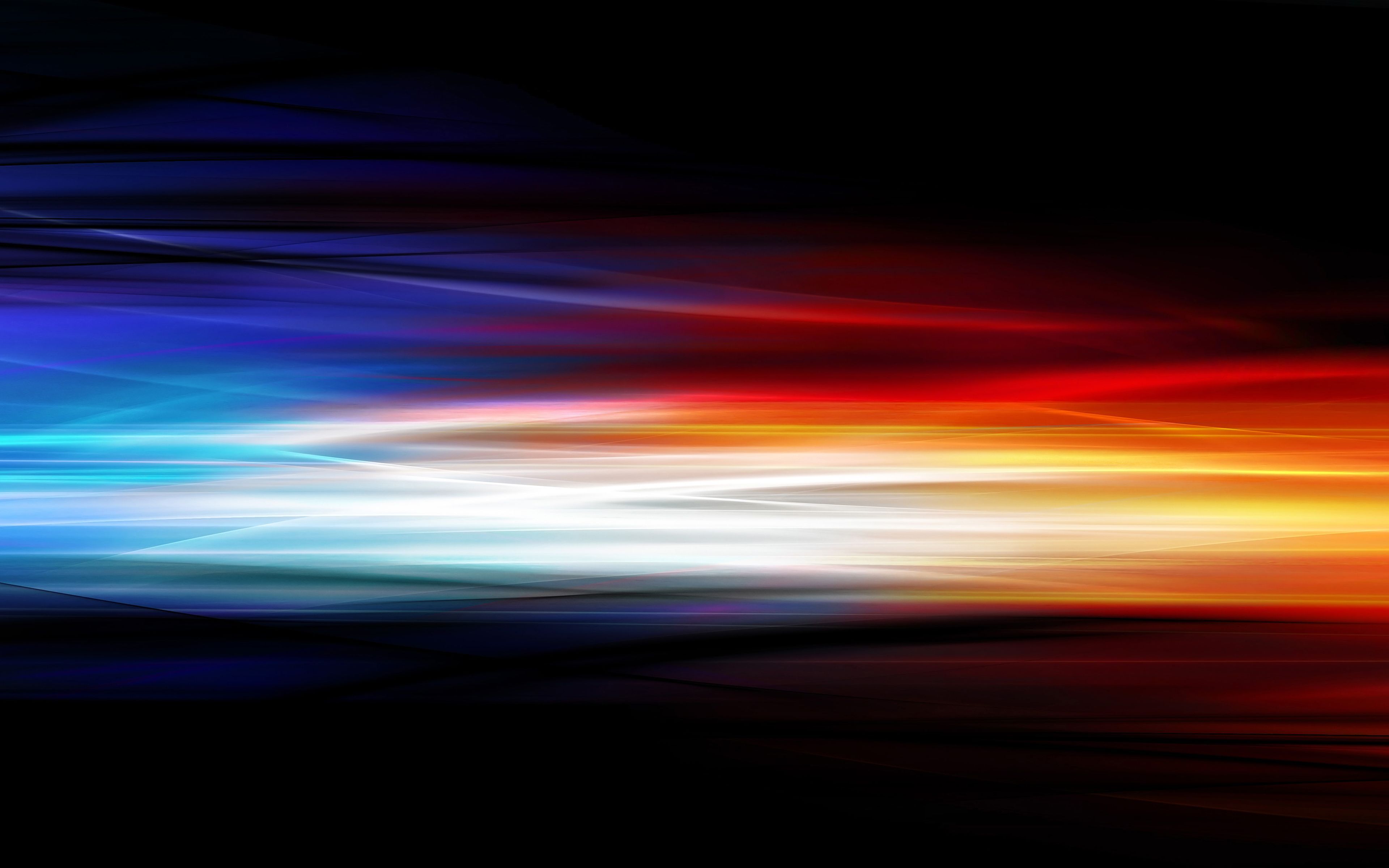 Orange And Blue Fire And Ice Gradient Wallpapers