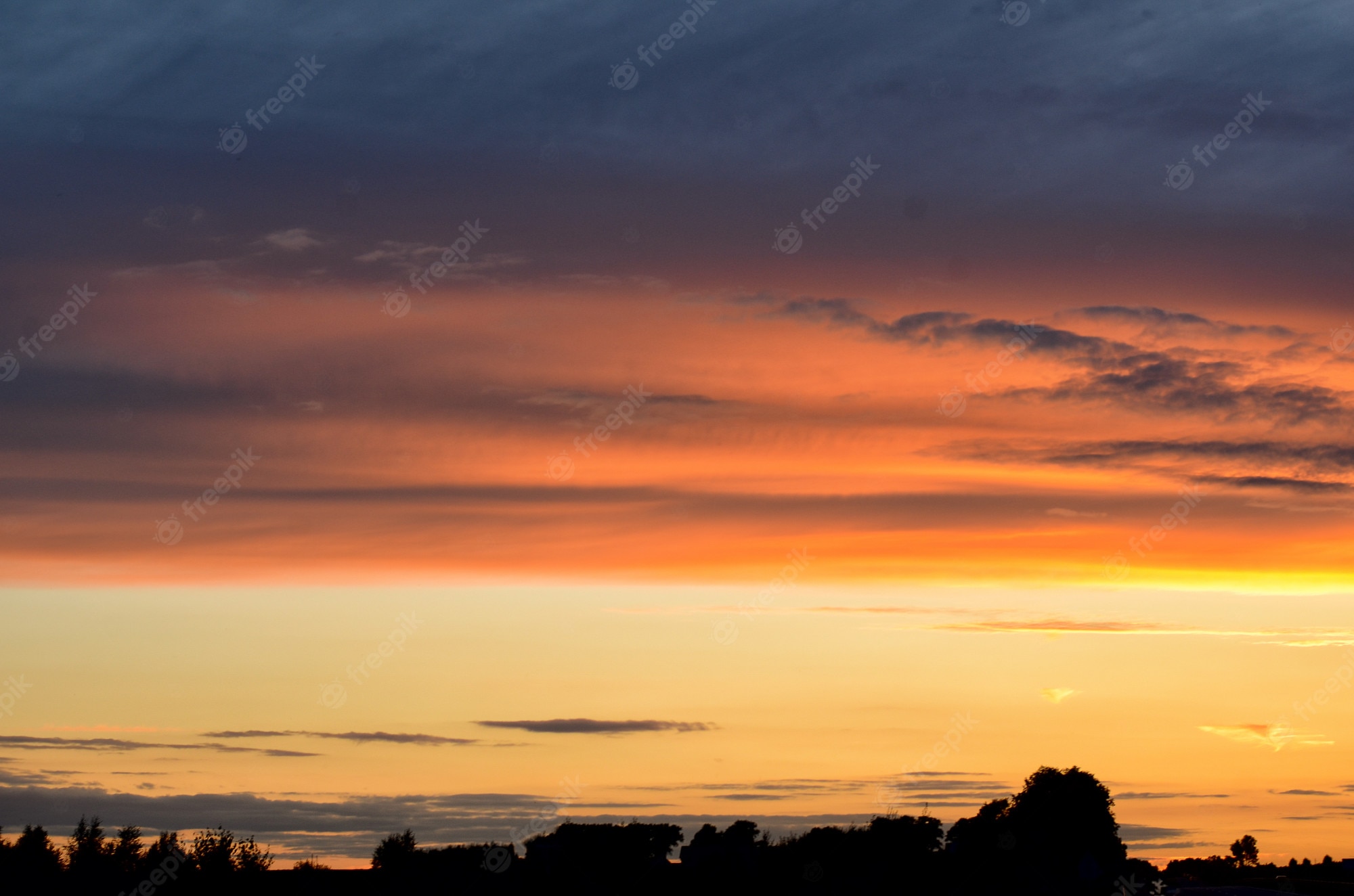 Orange Landscape Morning Minimal Wallpapers