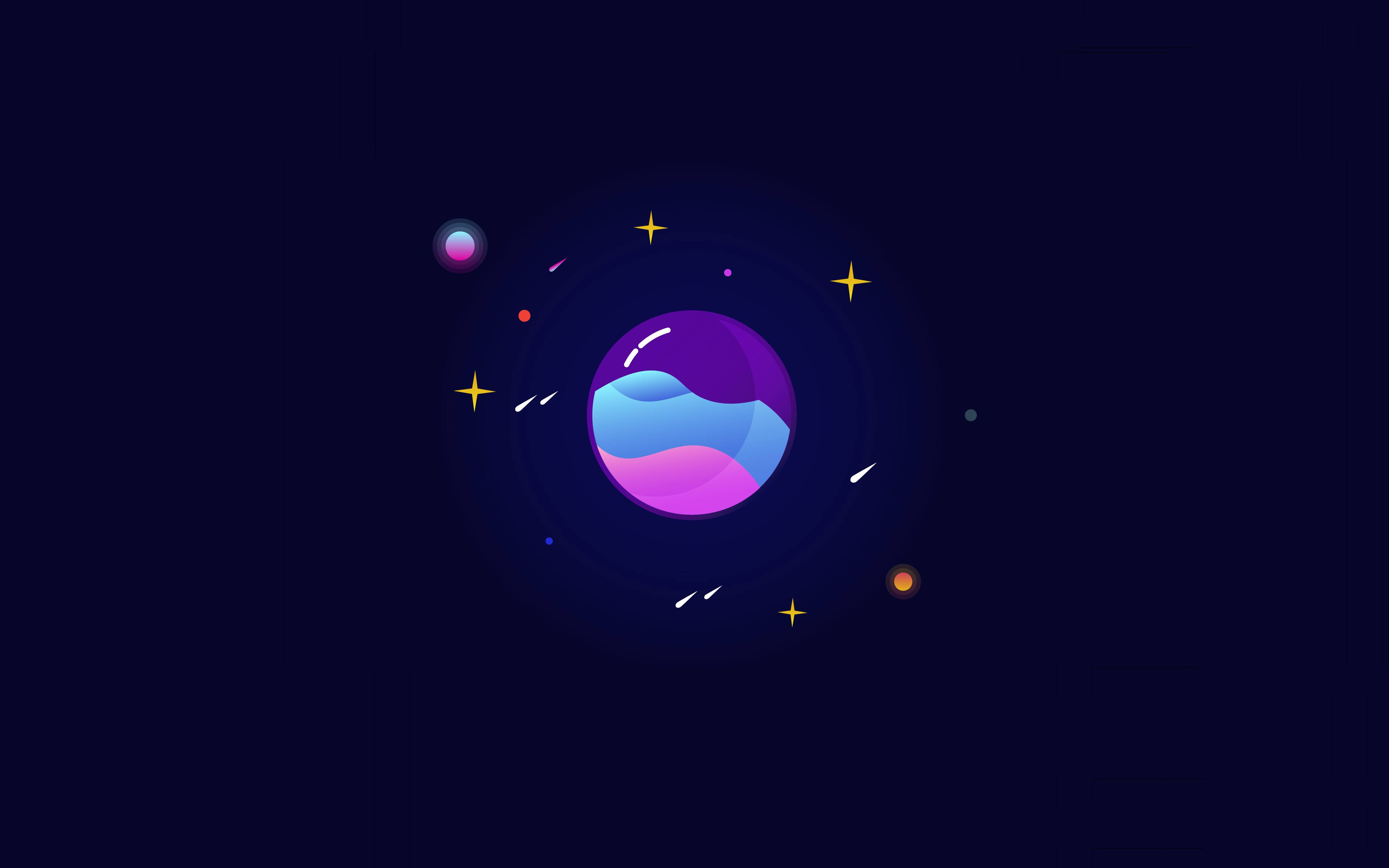 Orbit Minimalist Wallpapers