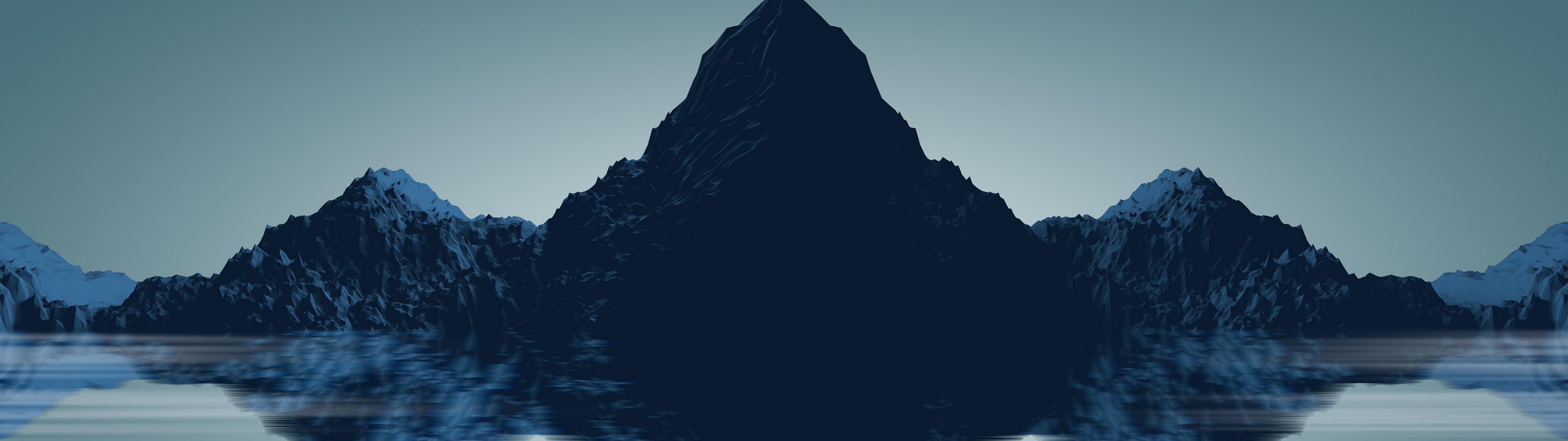 Panoramic Minimal Mountains Wallpapers