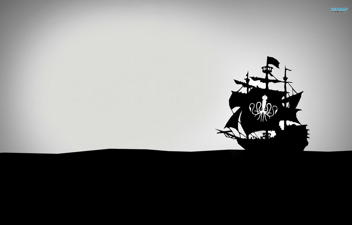 Pirate Ship Minimal Wallpapers