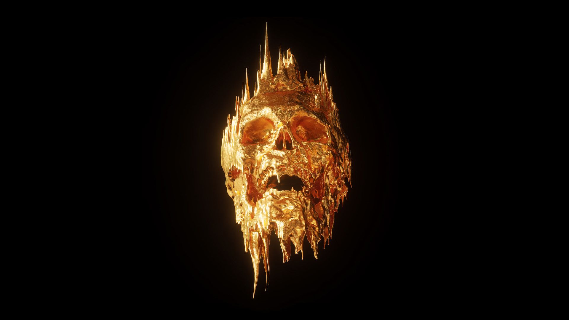 Pirate Skull Gold Wallpapers