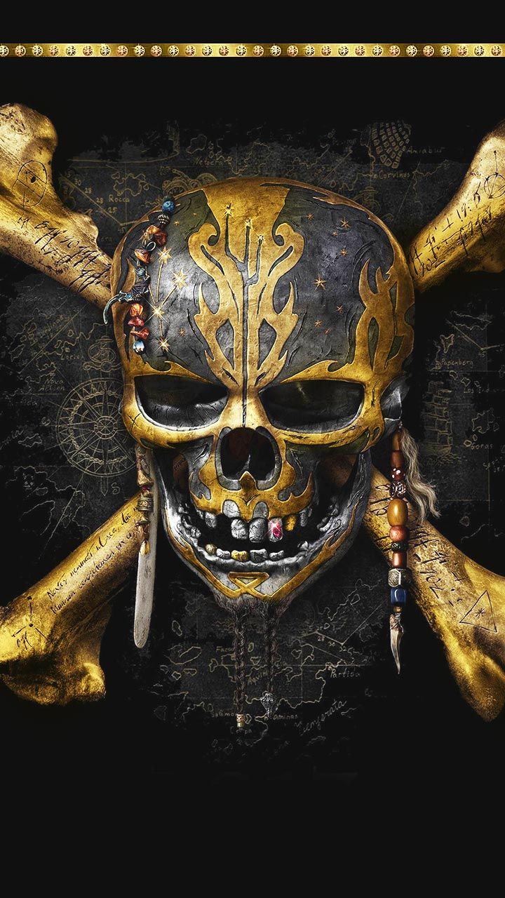 Pirate Skull Gold Wallpapers