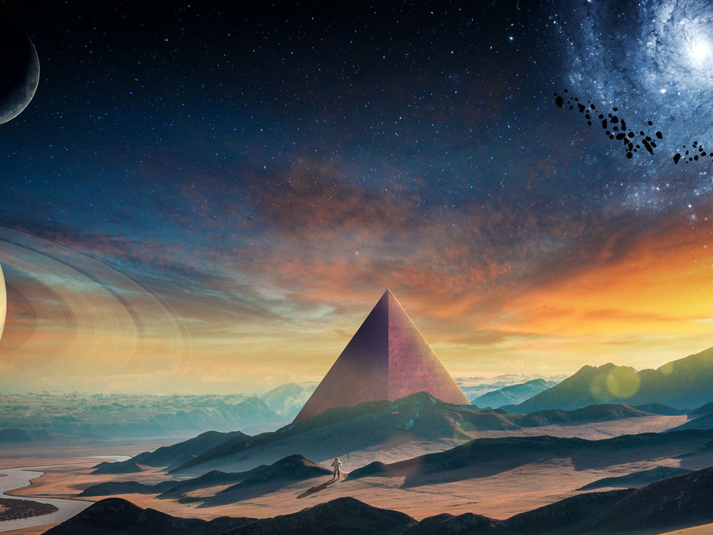 Pyramid Minimal Landscape Wallpapers