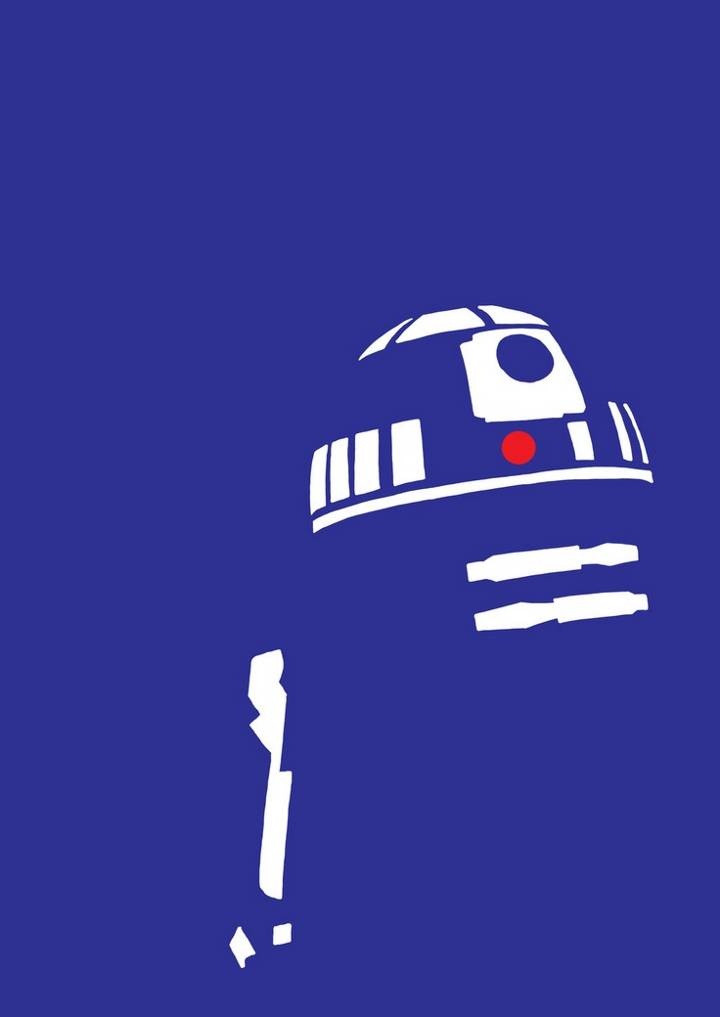 R2 D2 Star Wars Minimalist Wallpapers