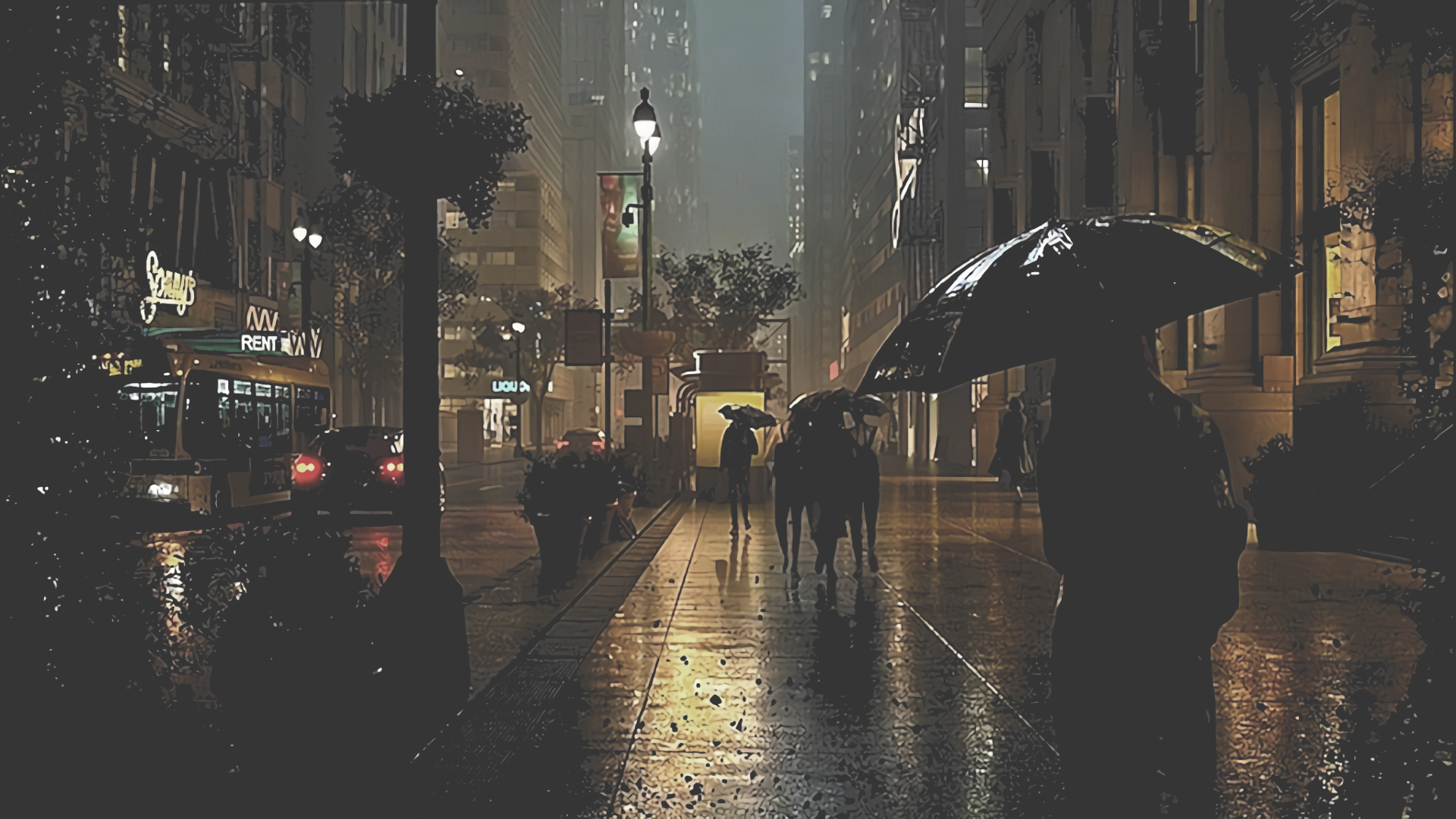 Rainy Day Minimal Wallpapers