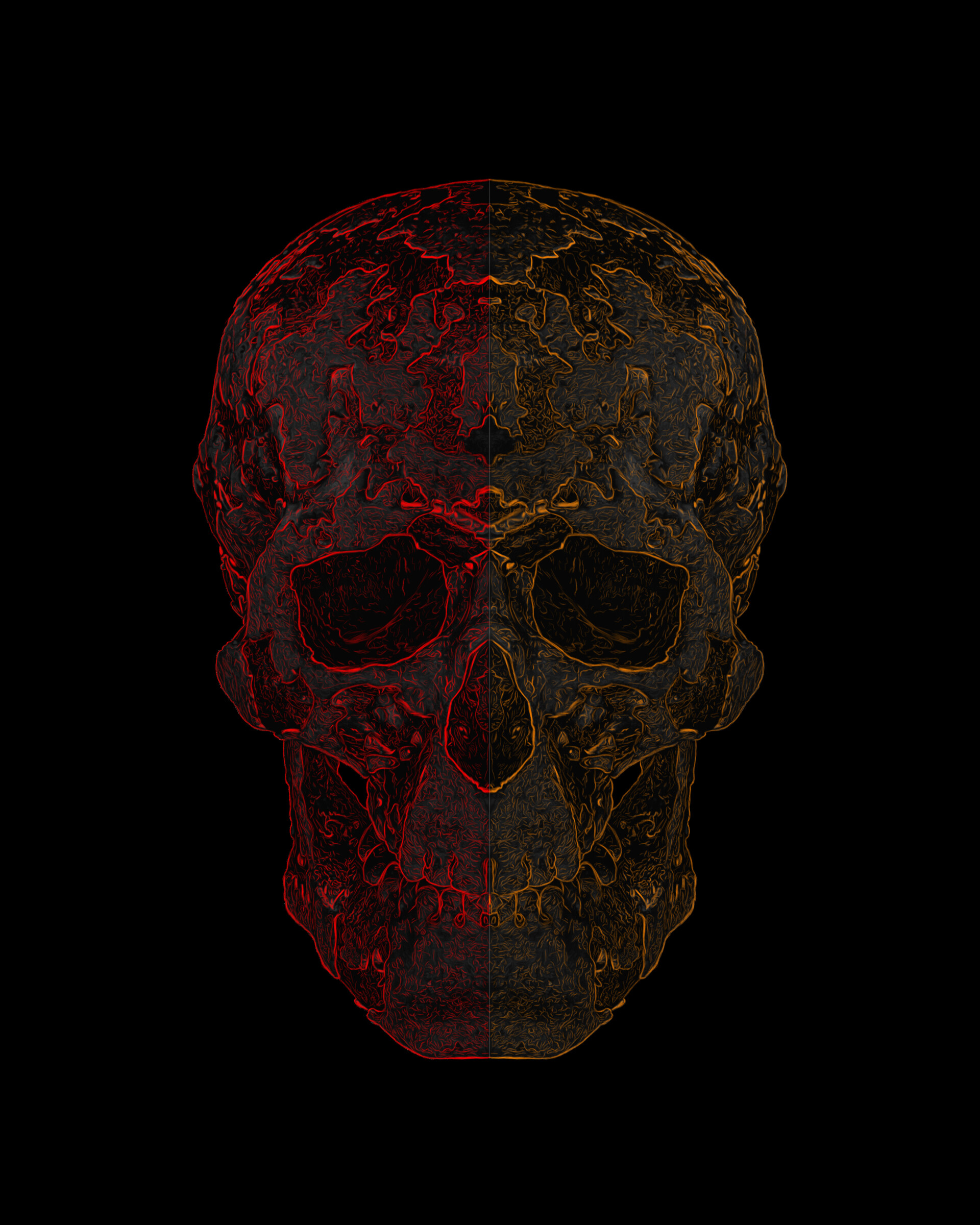 Red Skull Ascii Wallpapers