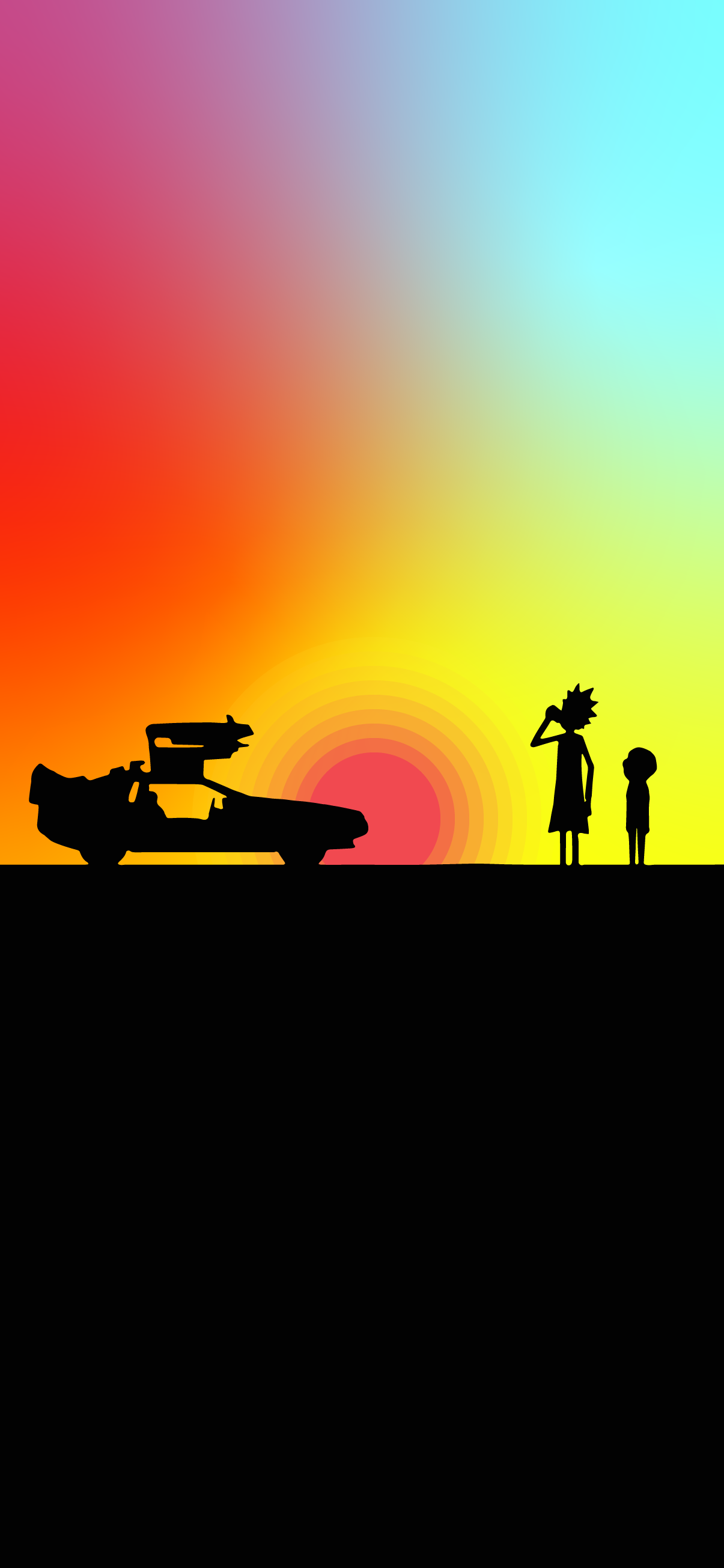 Rick And Morty Headshot Minimal Wallpapers